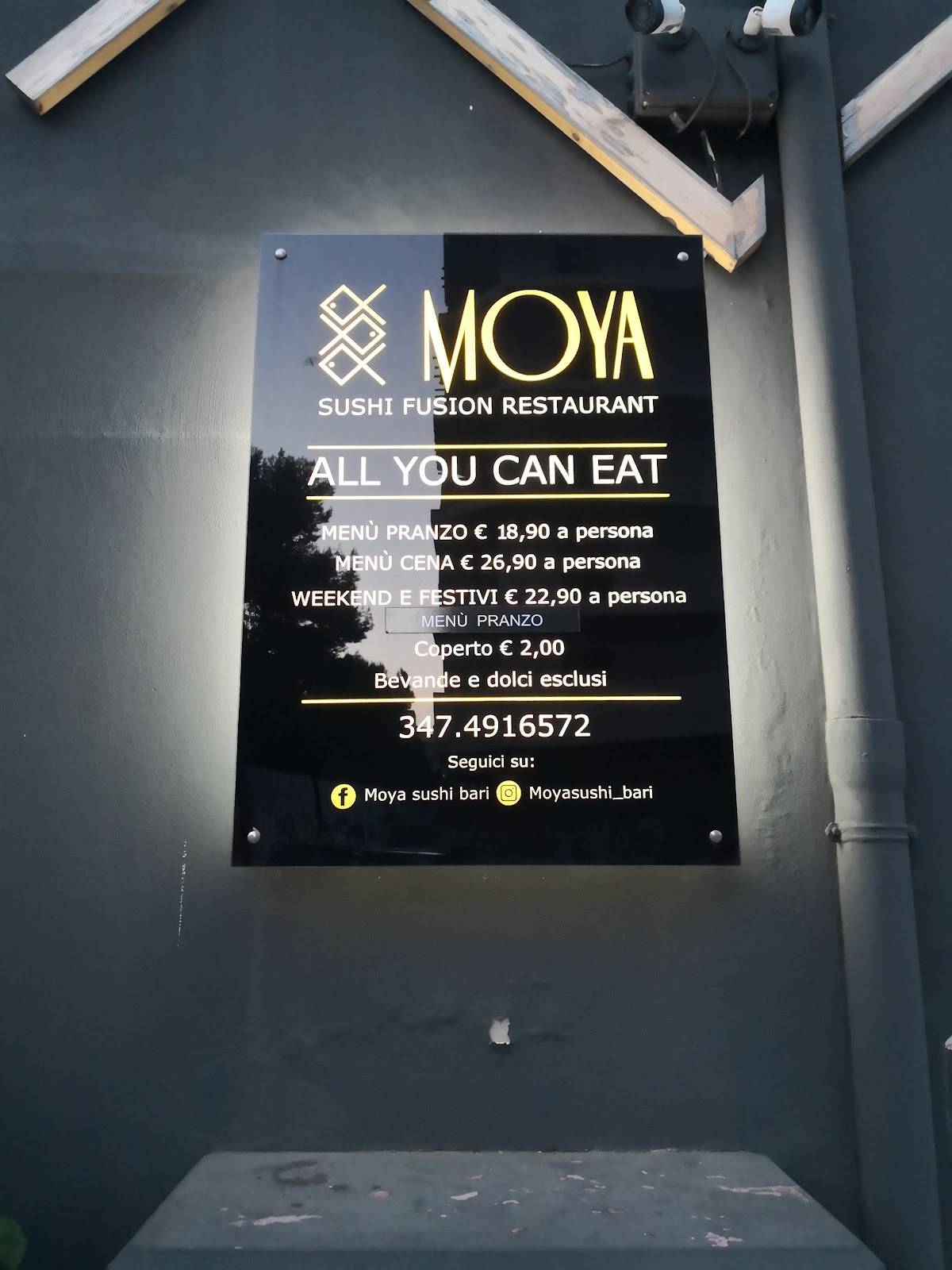 Menu di MOYA Sushi Bari 
