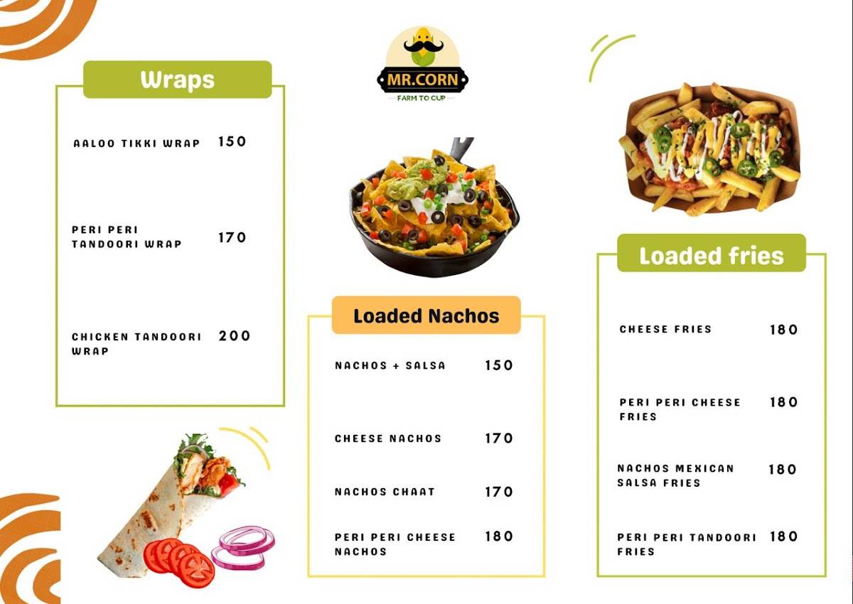 MR.CORN menu