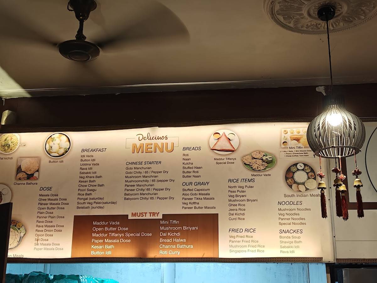 Maddur Tiffanys @ shivapura menu