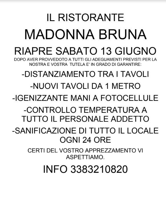 Menu di Madonna Bruna 