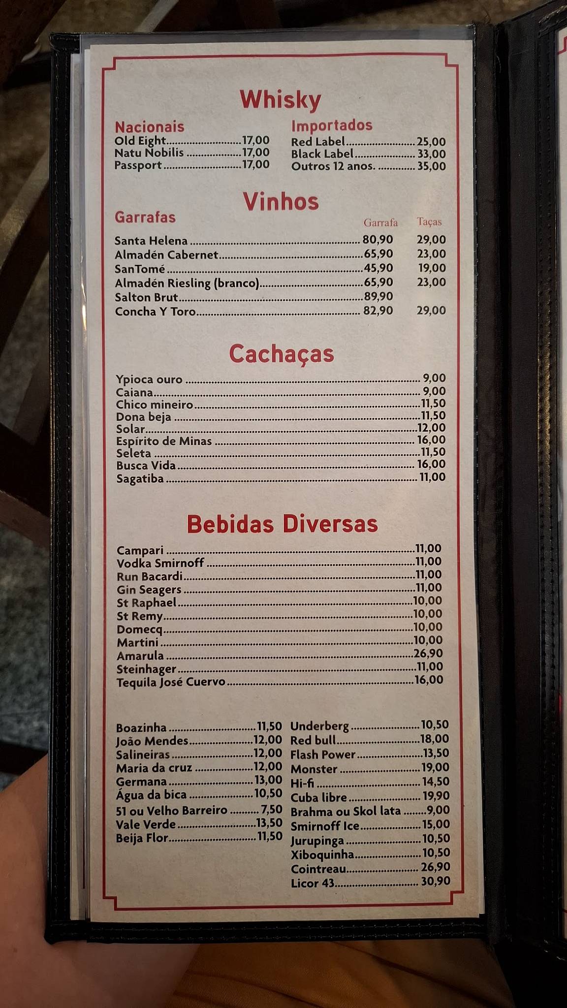 Madri Lancheria e Restaurante cardápio