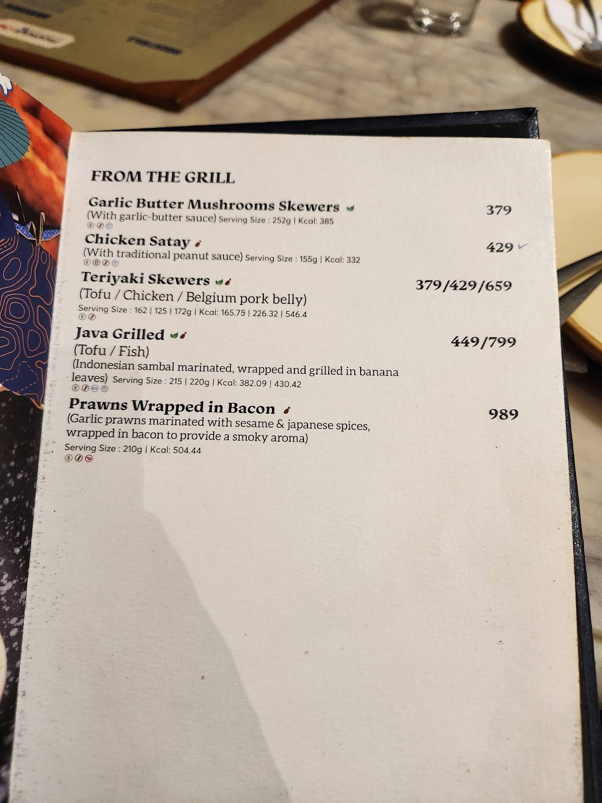 Mamagoto menu
