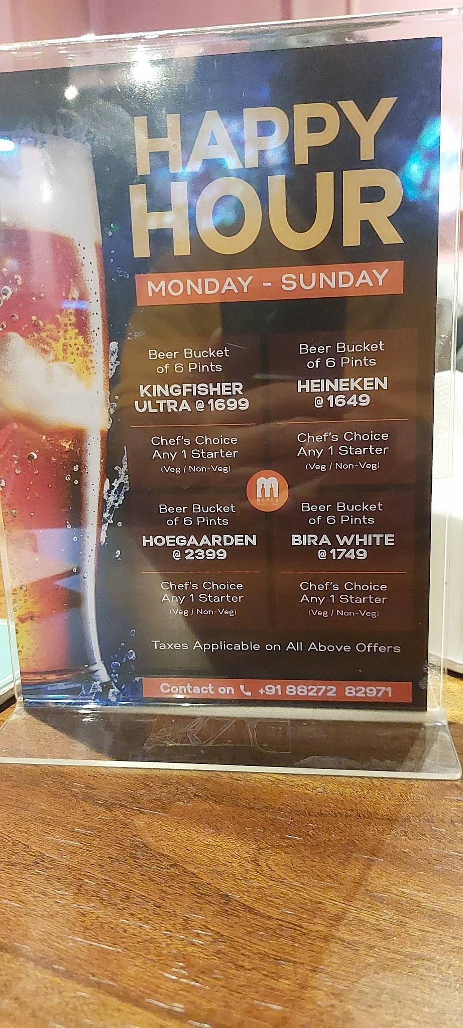Mamba Restobar menu