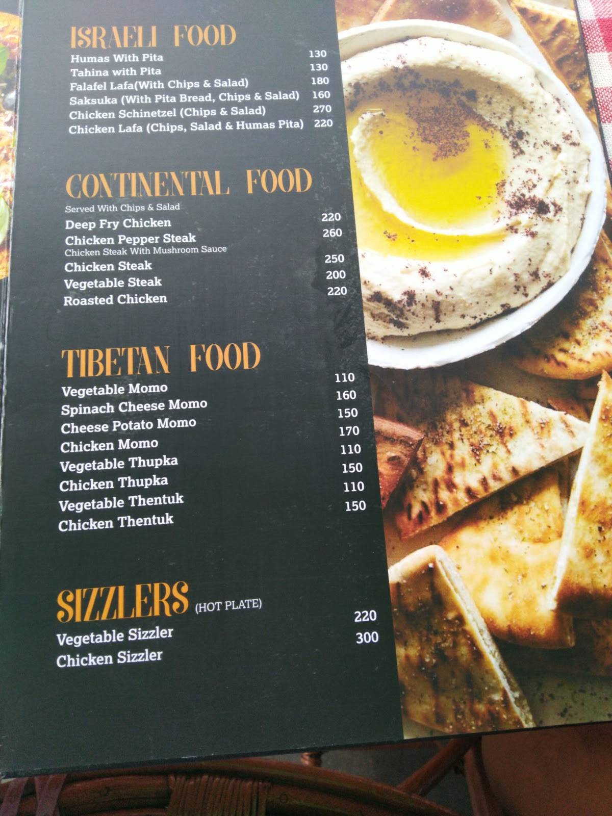 World Peace Cafe menu