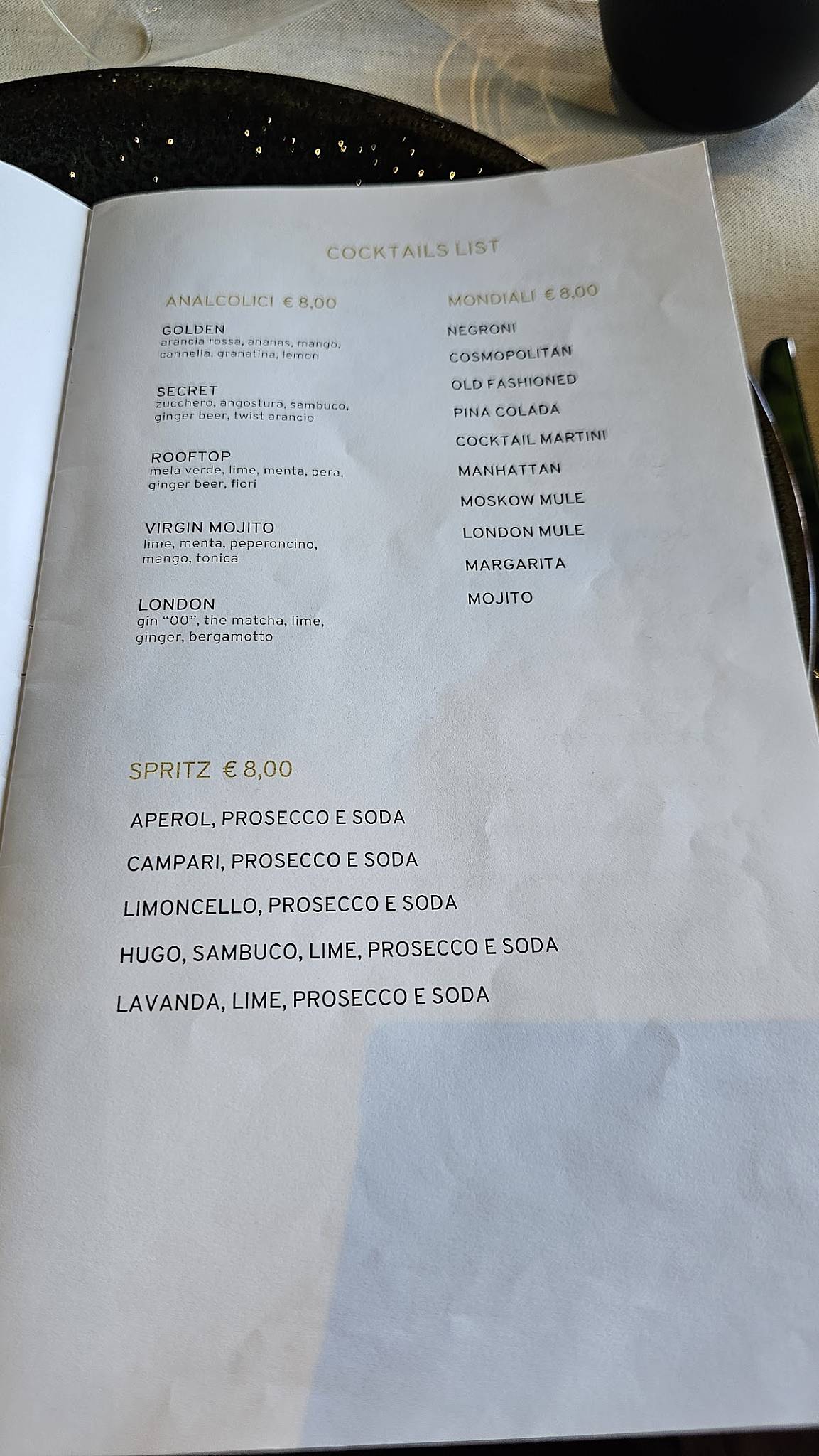 Menu di Trattoria Ai Due Dottori 