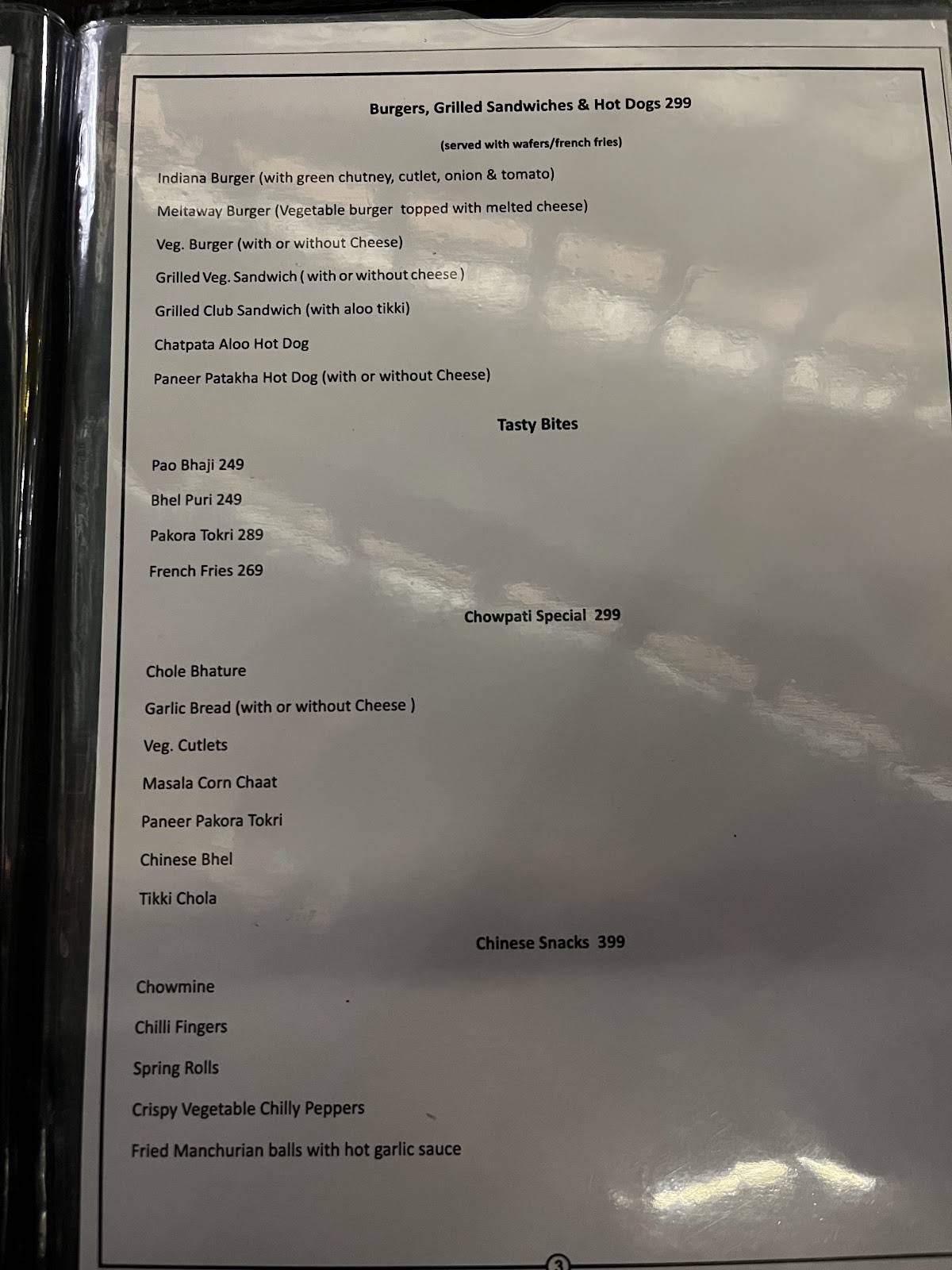Mango Masala Restaurant menu