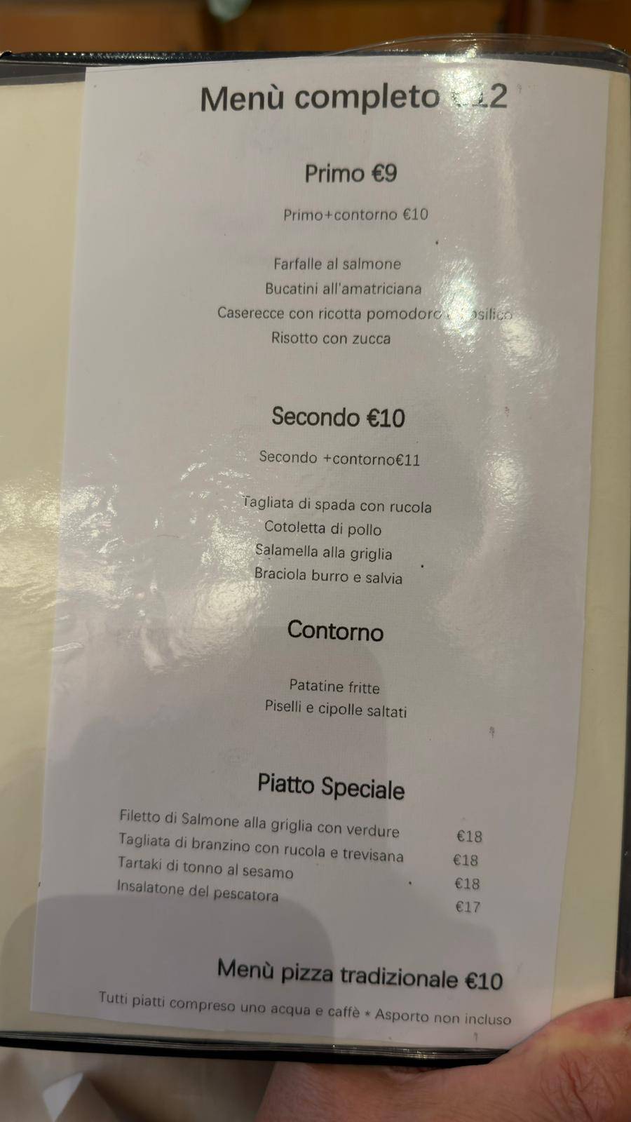 Menu di Mappamondo Royal Milano 