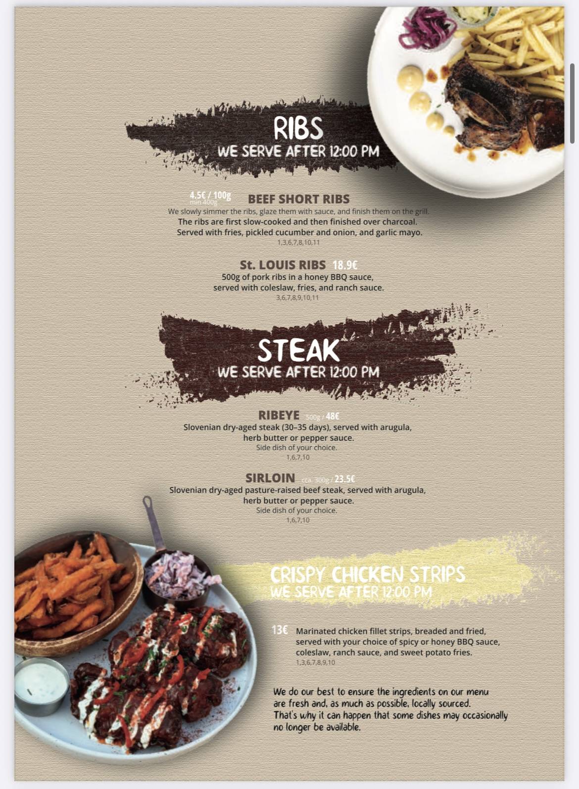 Menu de Mandl Food & Bar