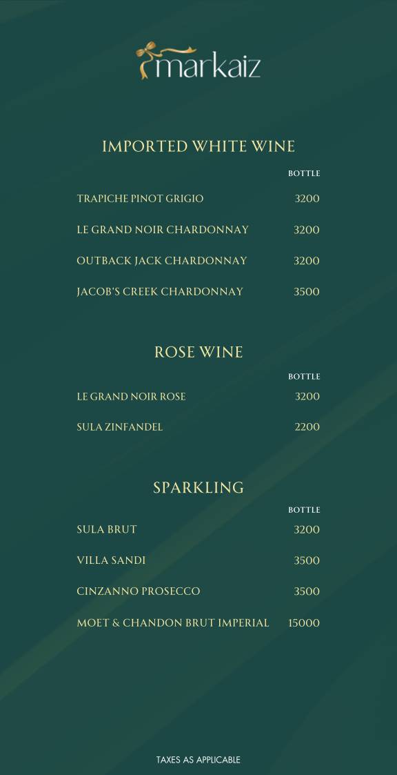 Markaiz menu