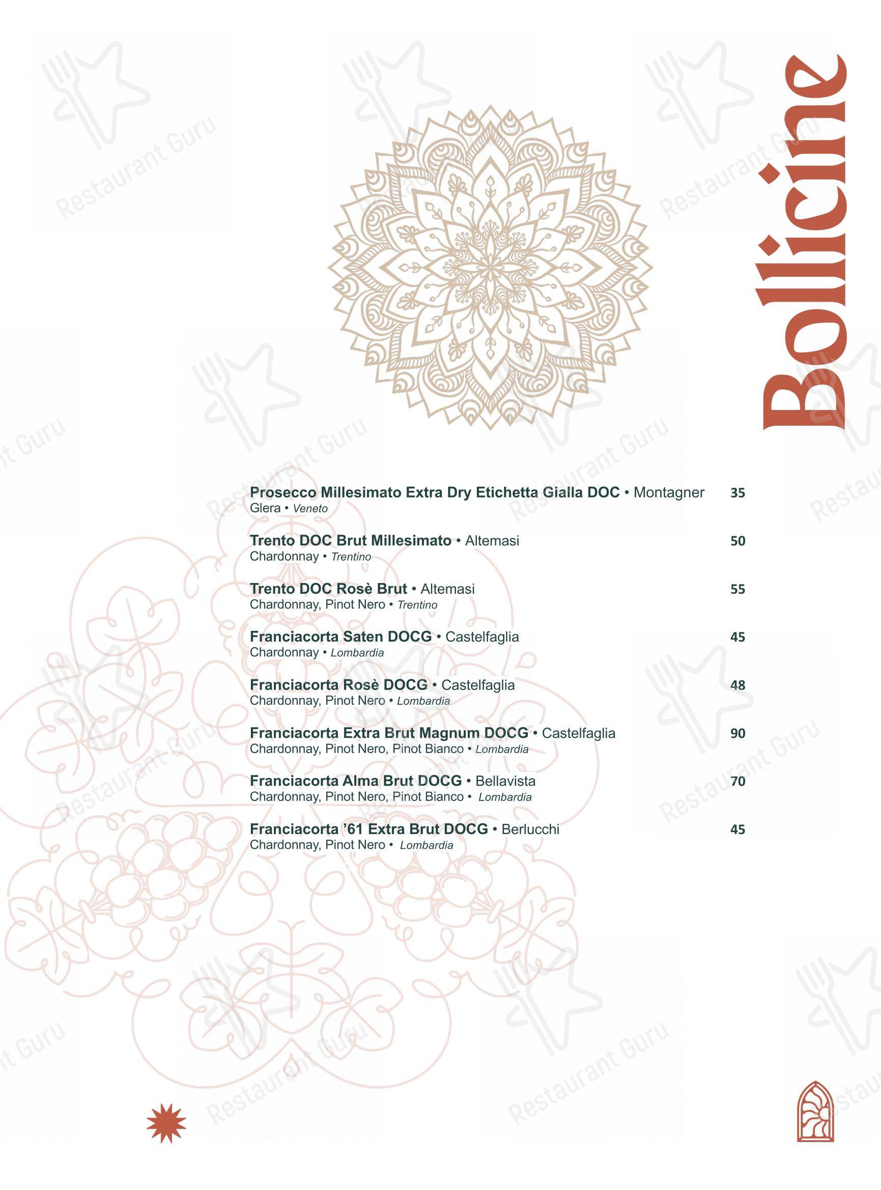 菜单 pour Masa Rooftop restaurant