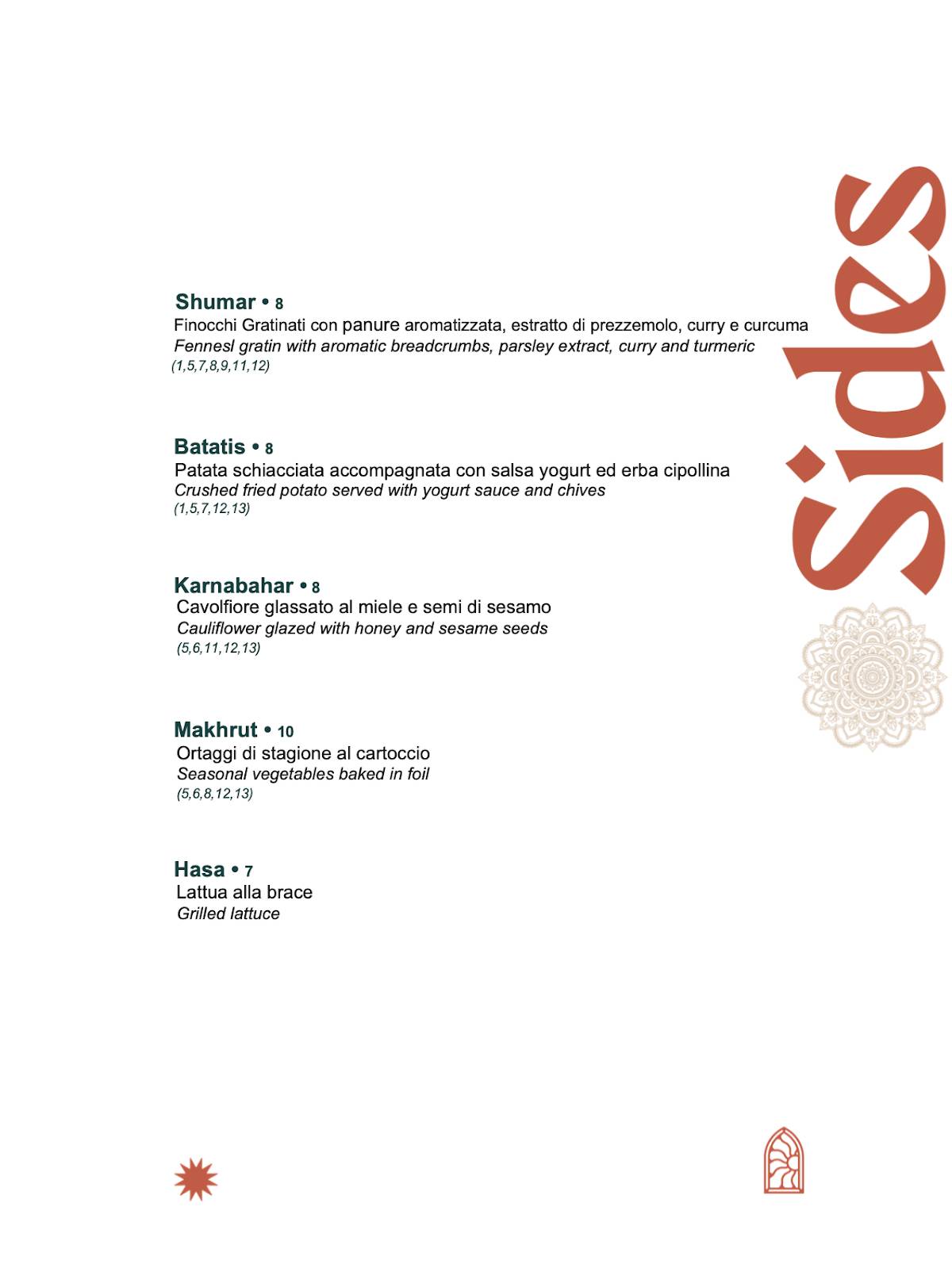 Menu de Masa Rooftop