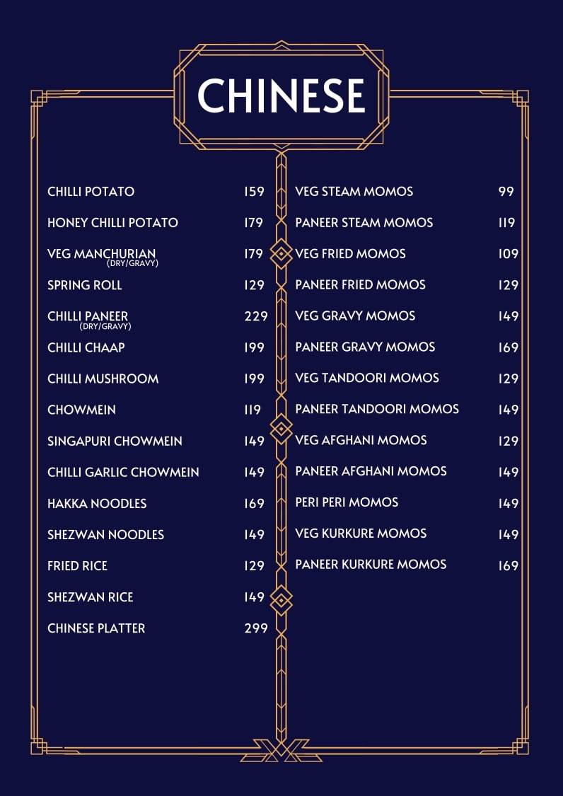Masala Darbar menu