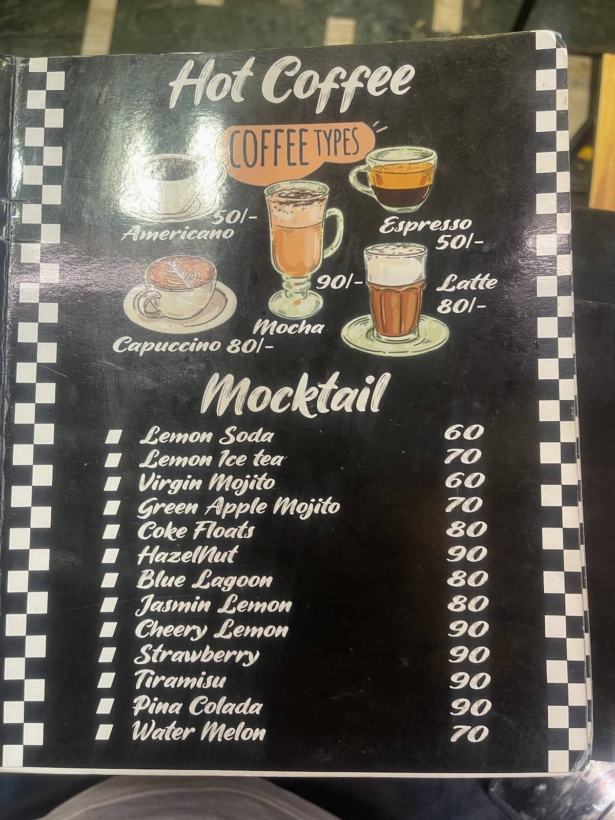 Master Chef menu