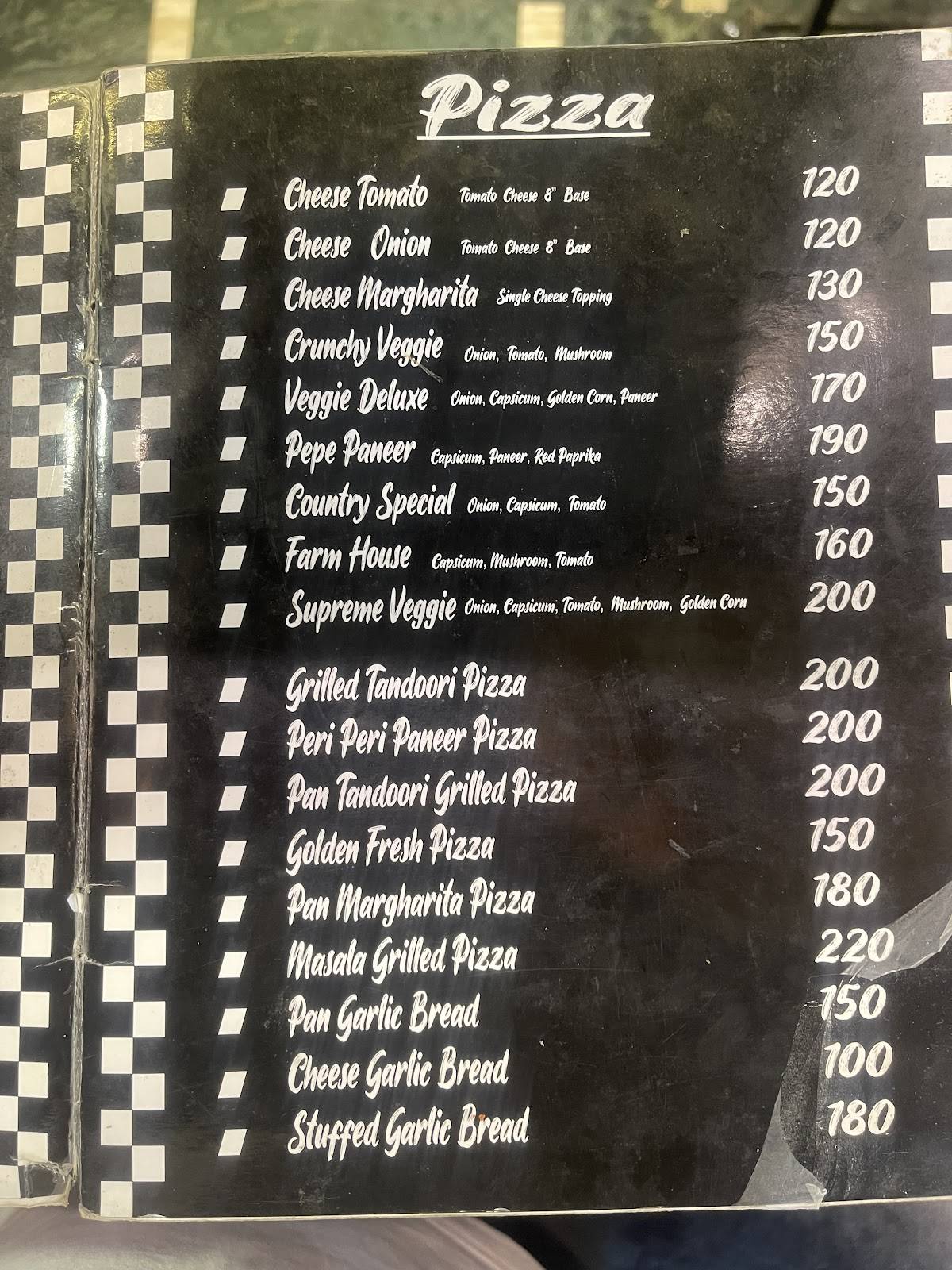 Master Chef menu