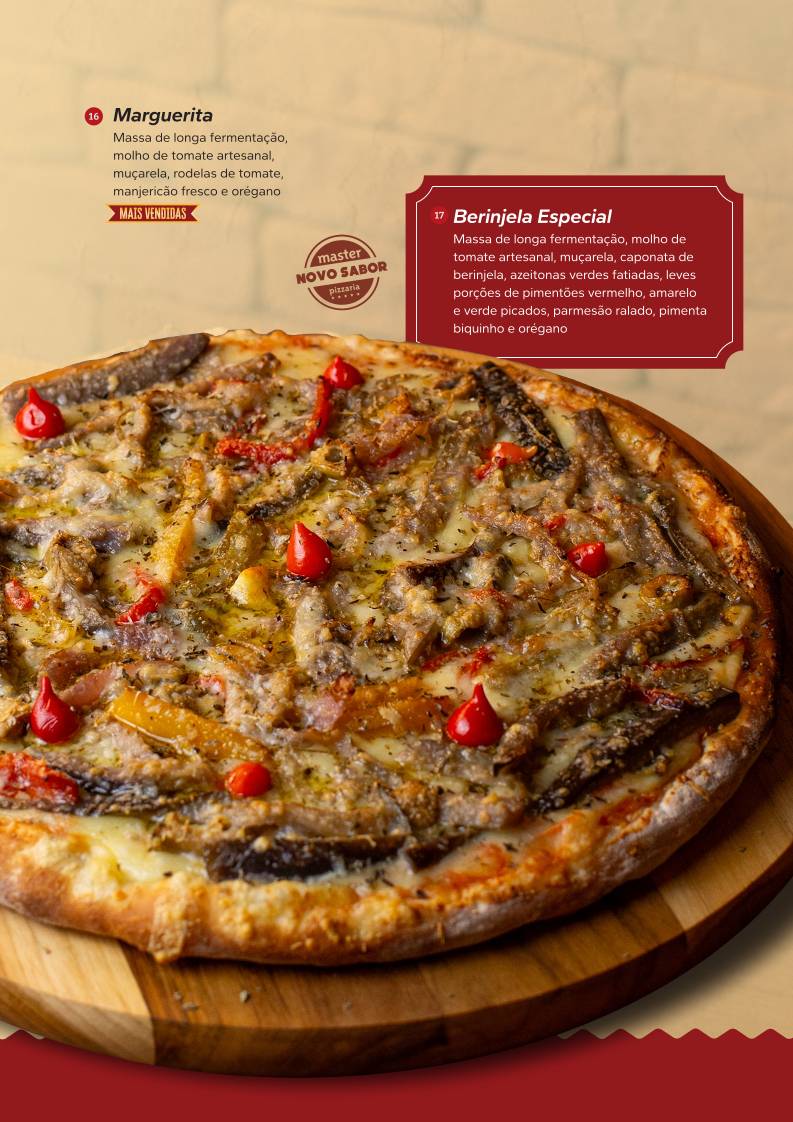 Master Pizzaria cardápio