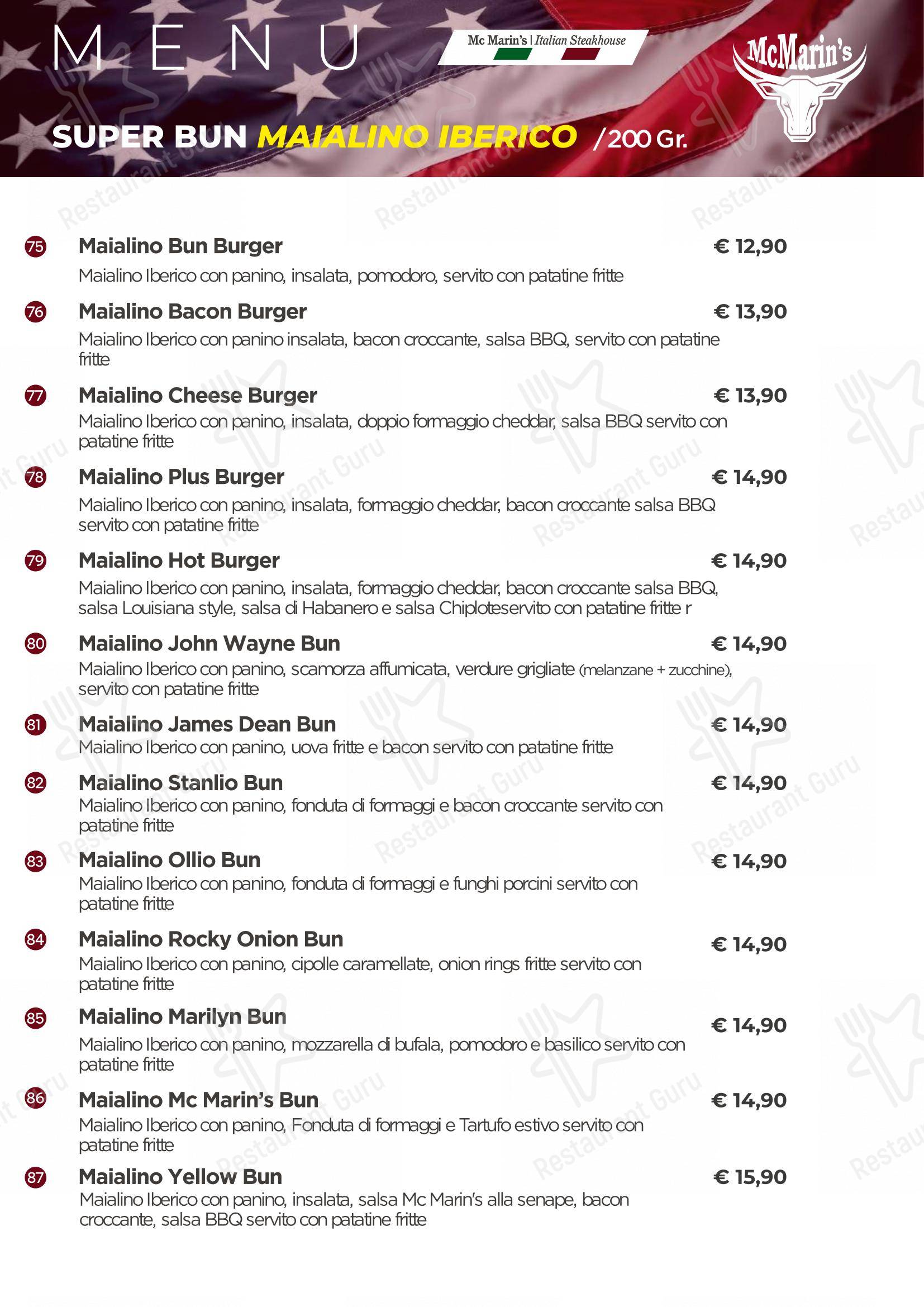 Menu per La Locanda Del Drago in Terni