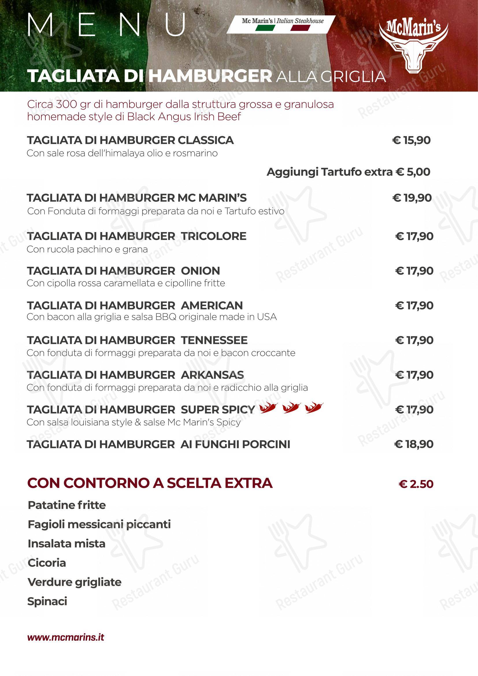Menu per La Locanda Del Drago ristorante con griglia