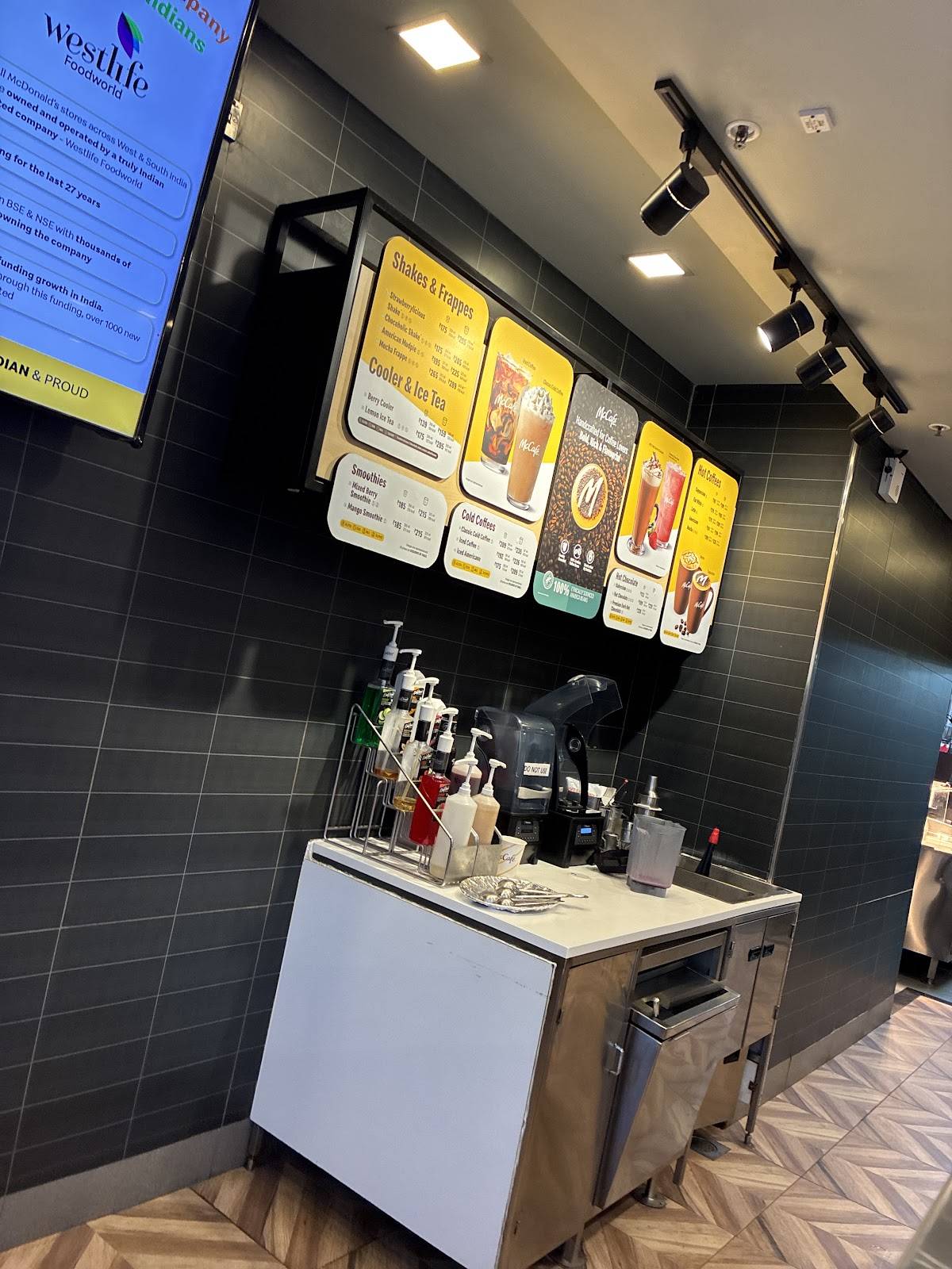McDonald's menu