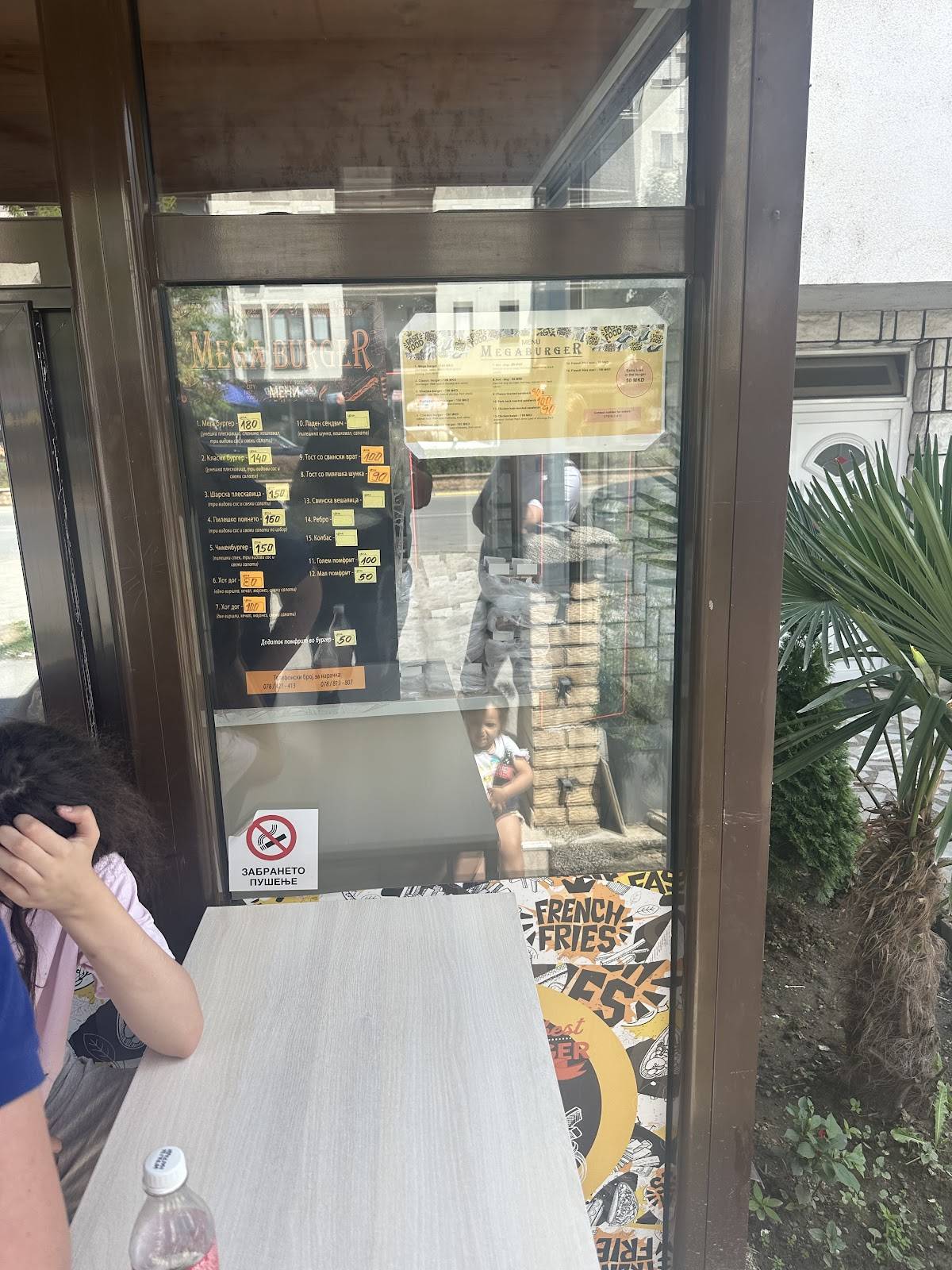 Menu de Mega Burger