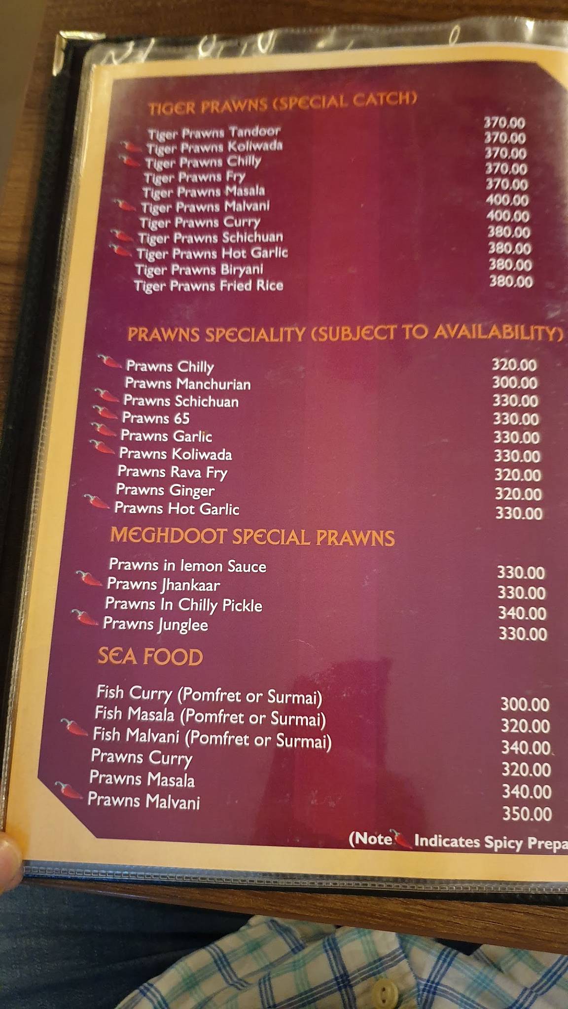 Menu at Meghdoot Restaurant, Mahabaleshwar