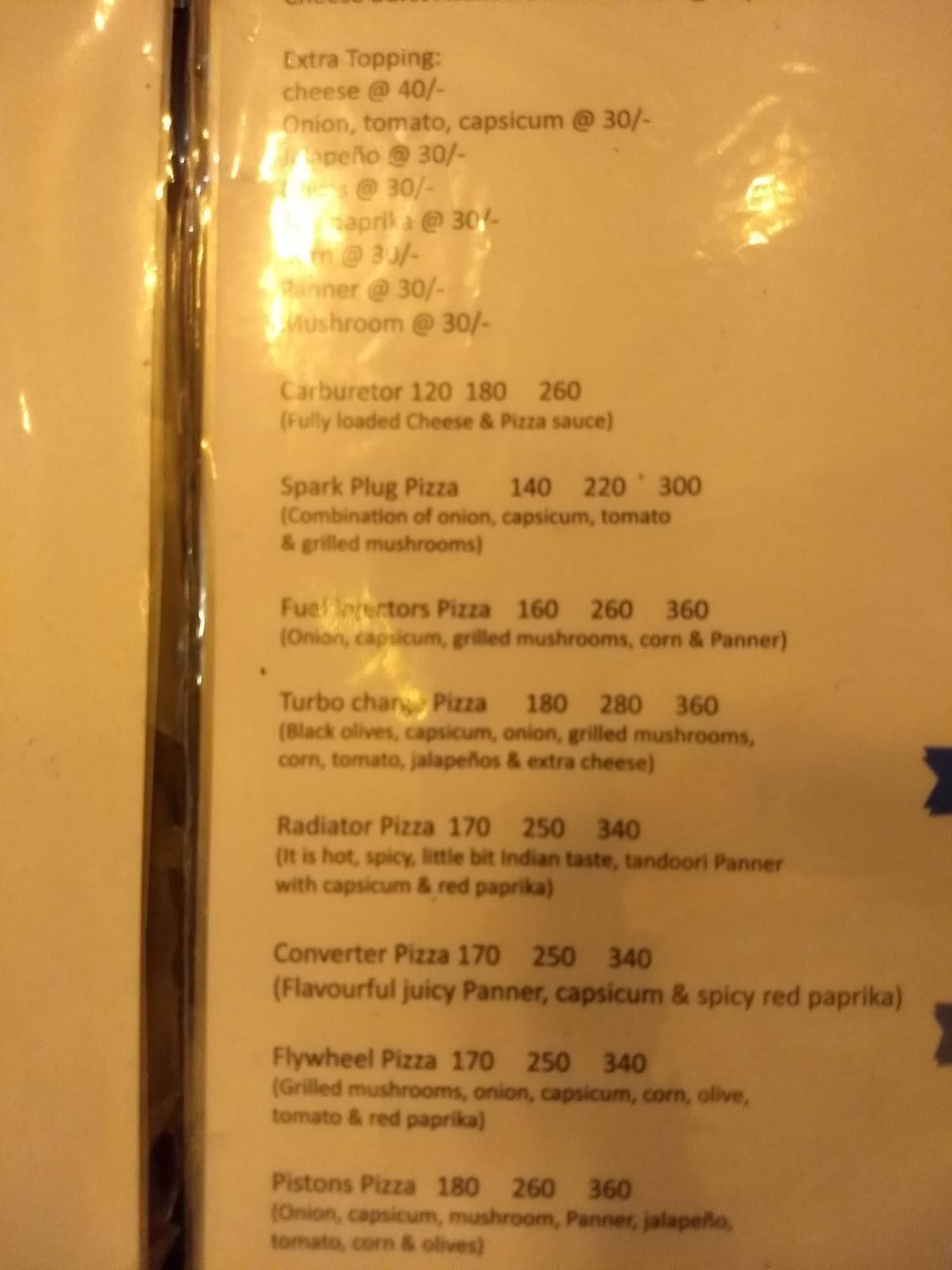 Melted Cheese Cafe menu