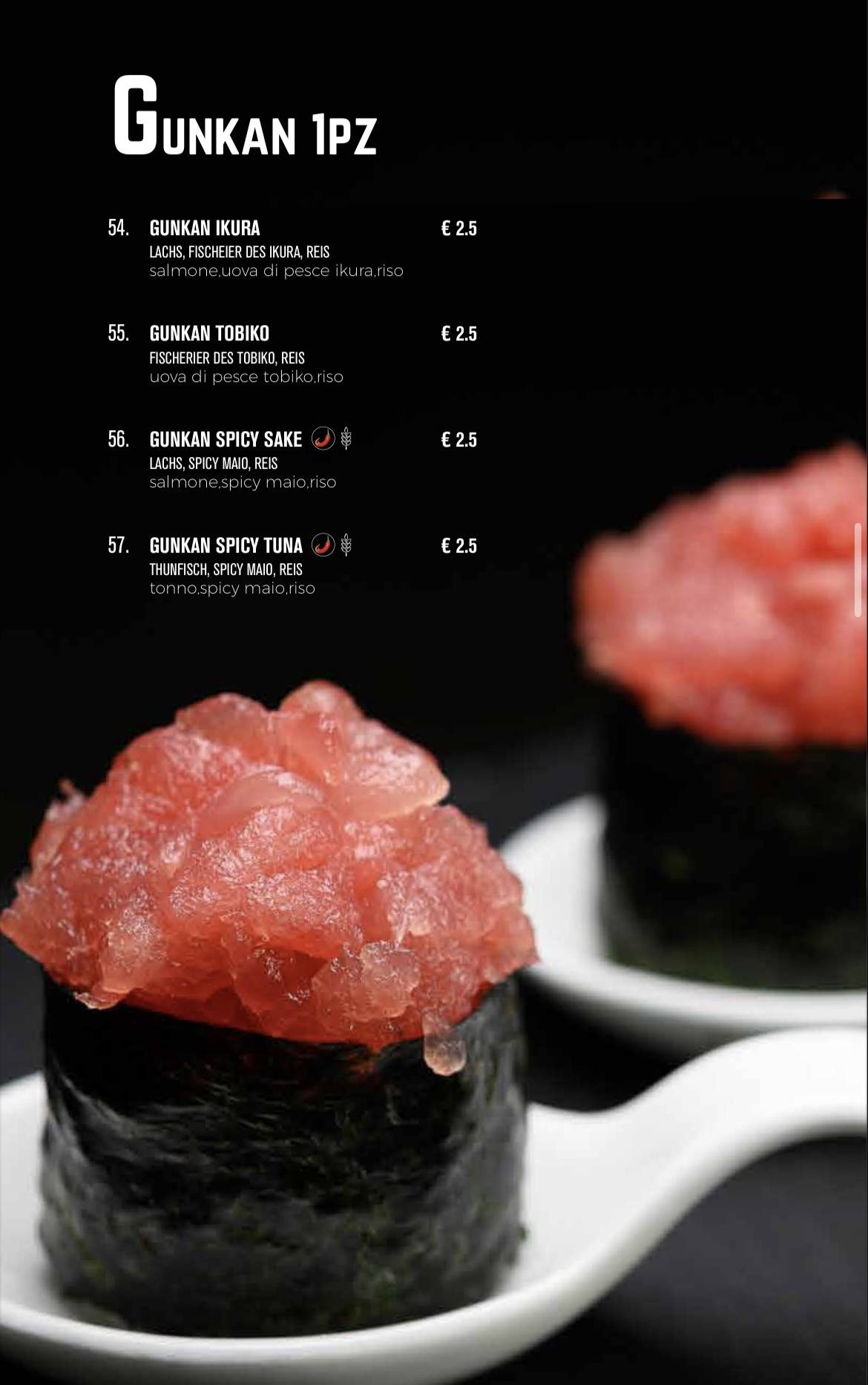 Menu di RICE&CREAM （SUSHI RESTAURANT） 