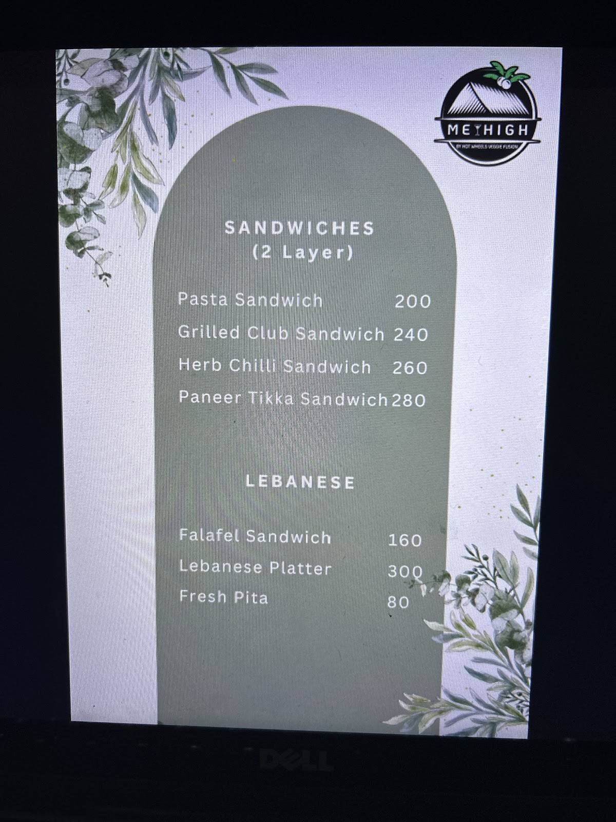 Meyhigh By Hot Wheels Veggie Fusion menu