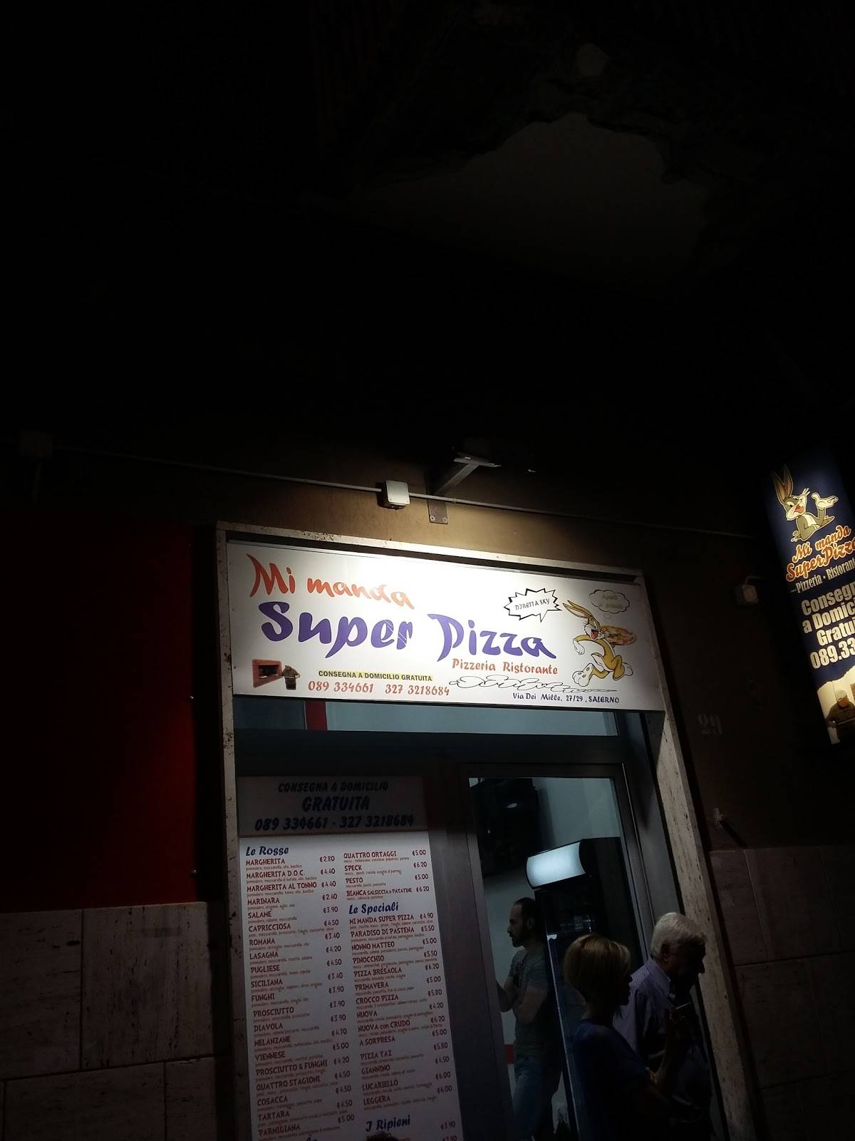 Menu di Mi Manda Superpizza S.r.l.