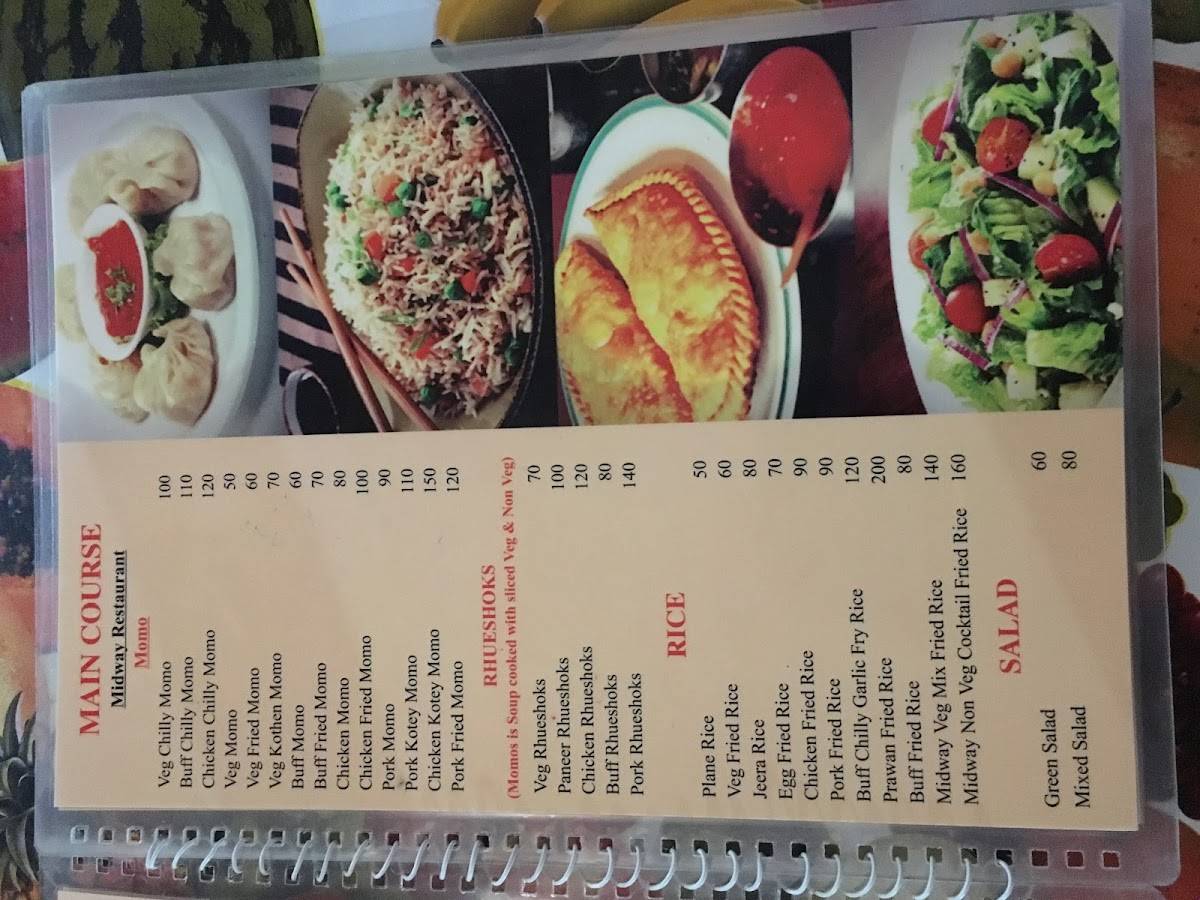 Midway Restaurant menu