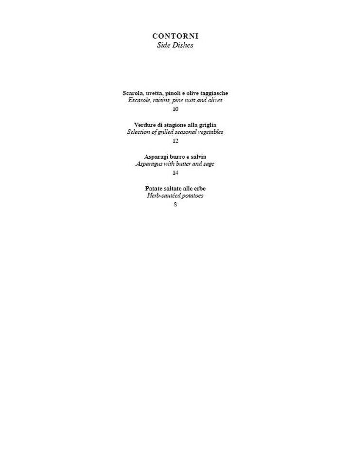 Menu di Da Giacomo Arengario 