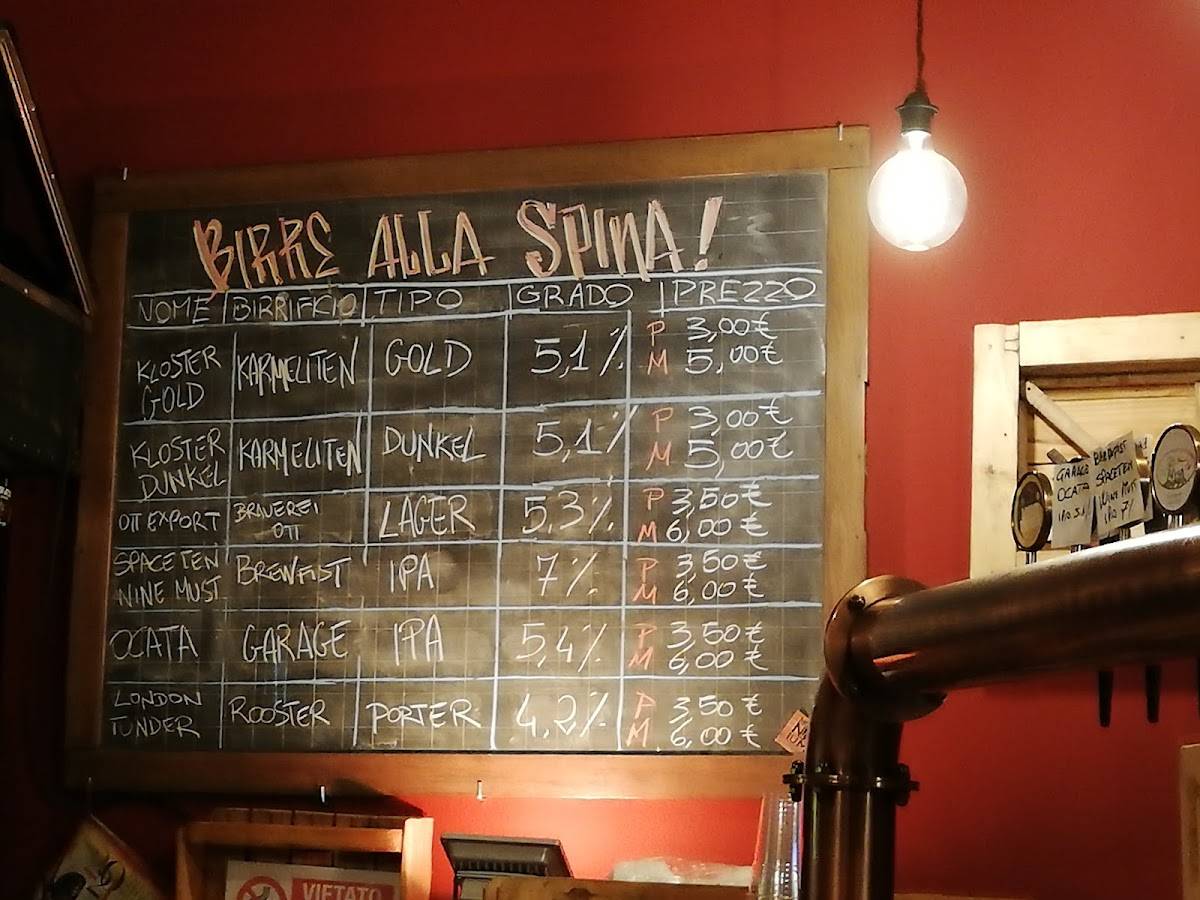 Menu di Millennium Pub ( bresseo di Teolo PD) 