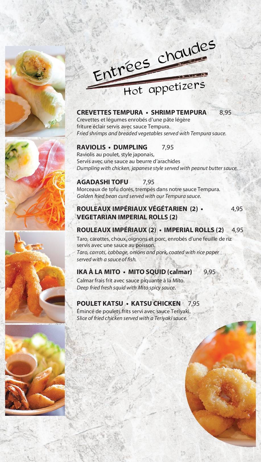 Menu de Mito Plus