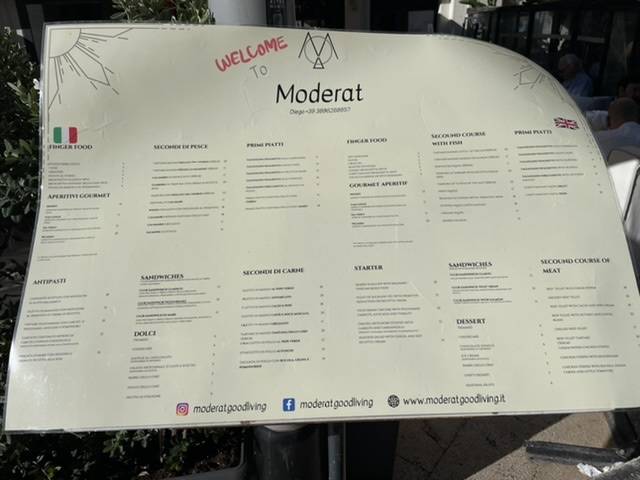 Menu di Moderat Good Living 