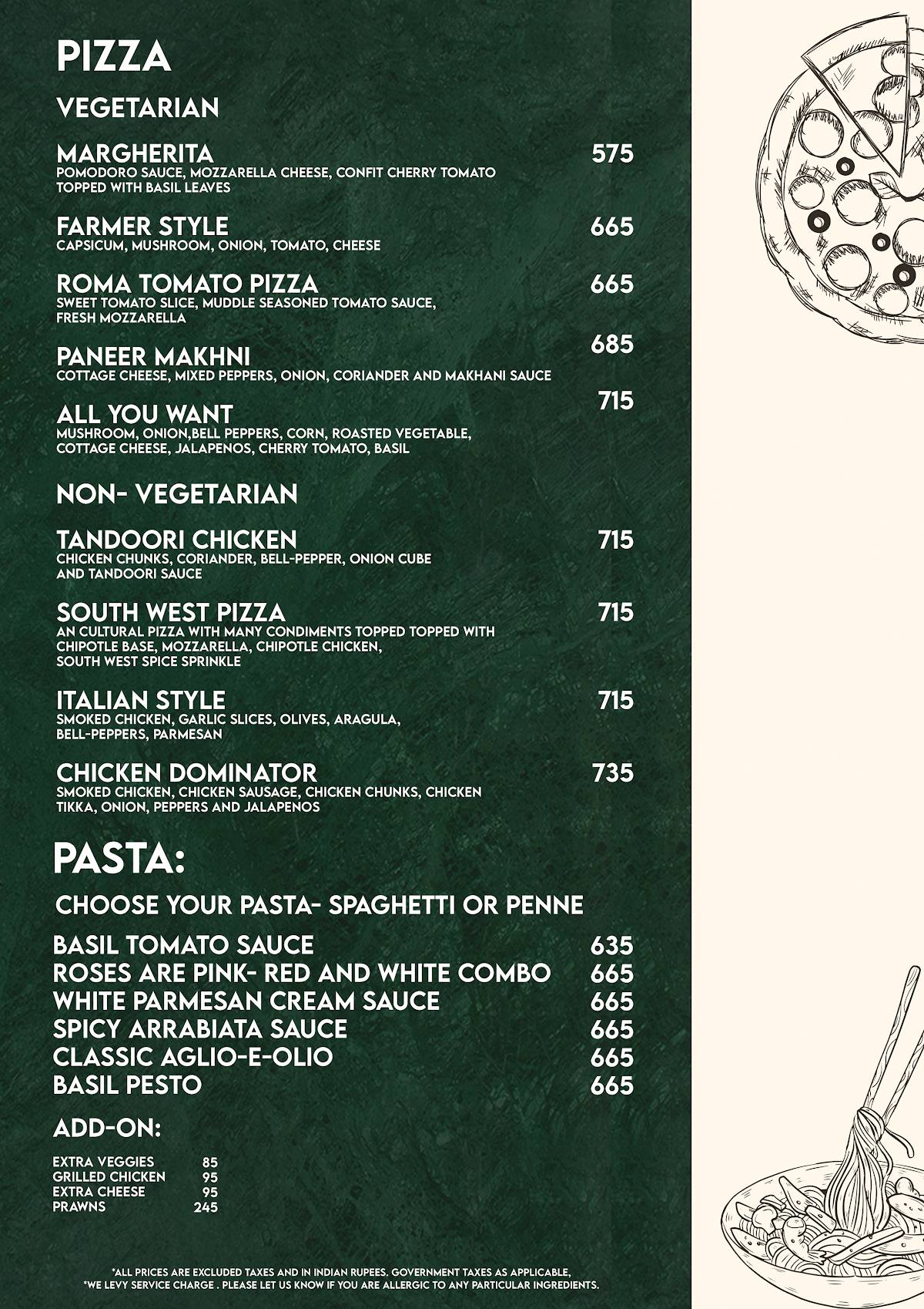 Molecule Agra menu