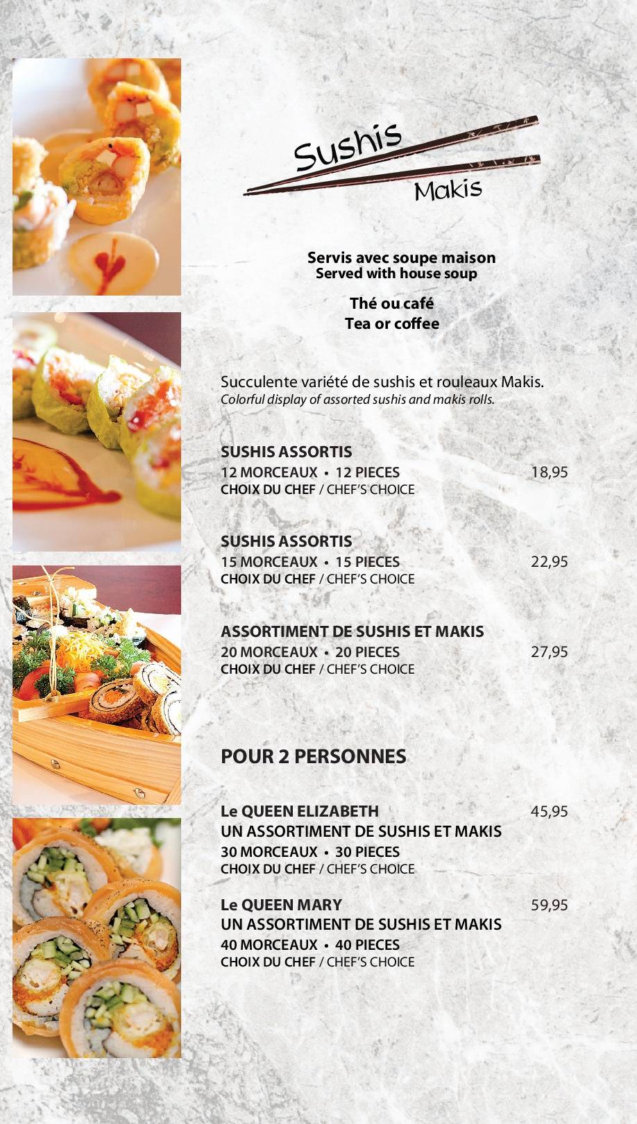 Menu de Mito Plus