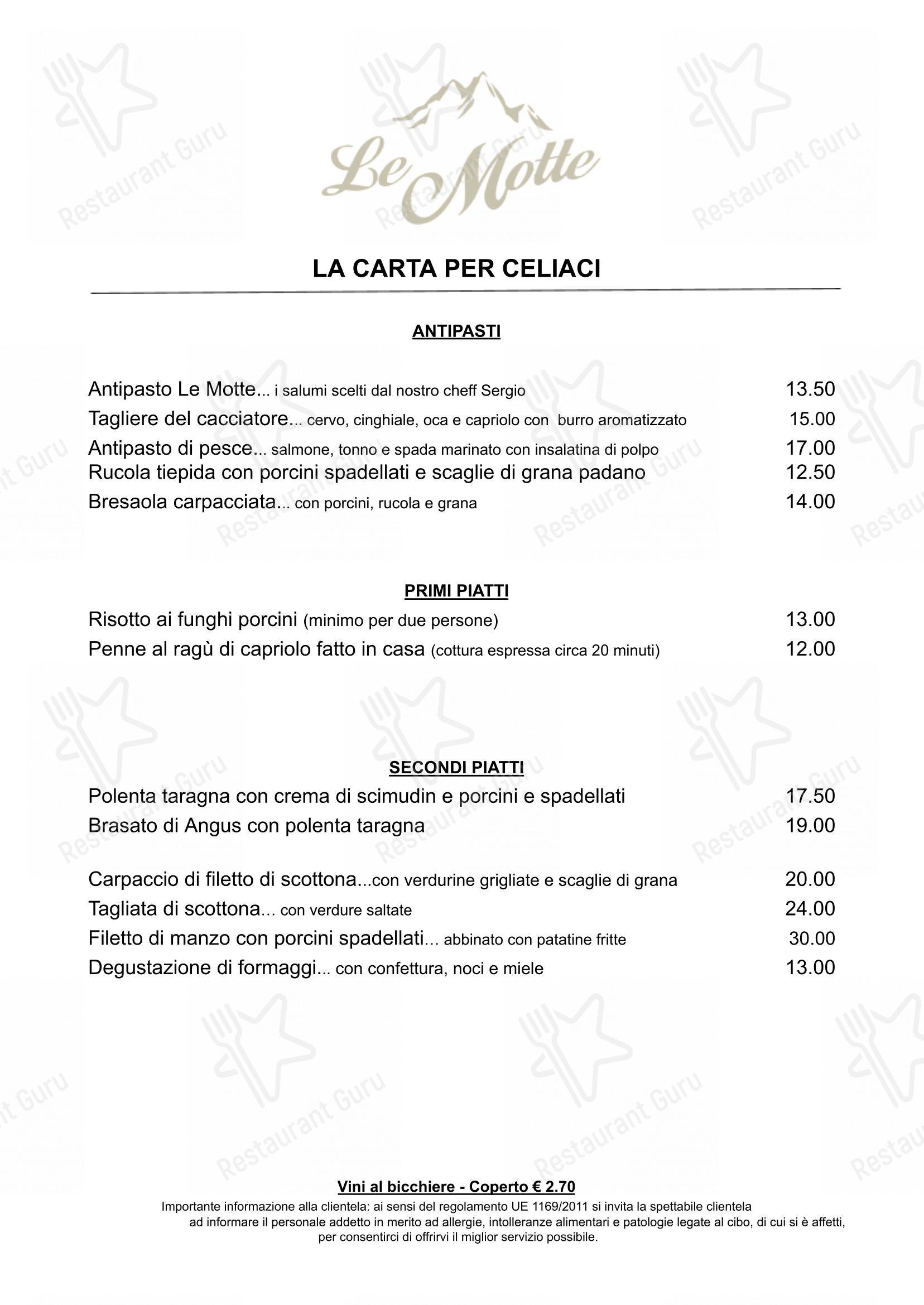 Детское per Ristorante Le Motte pizzeria