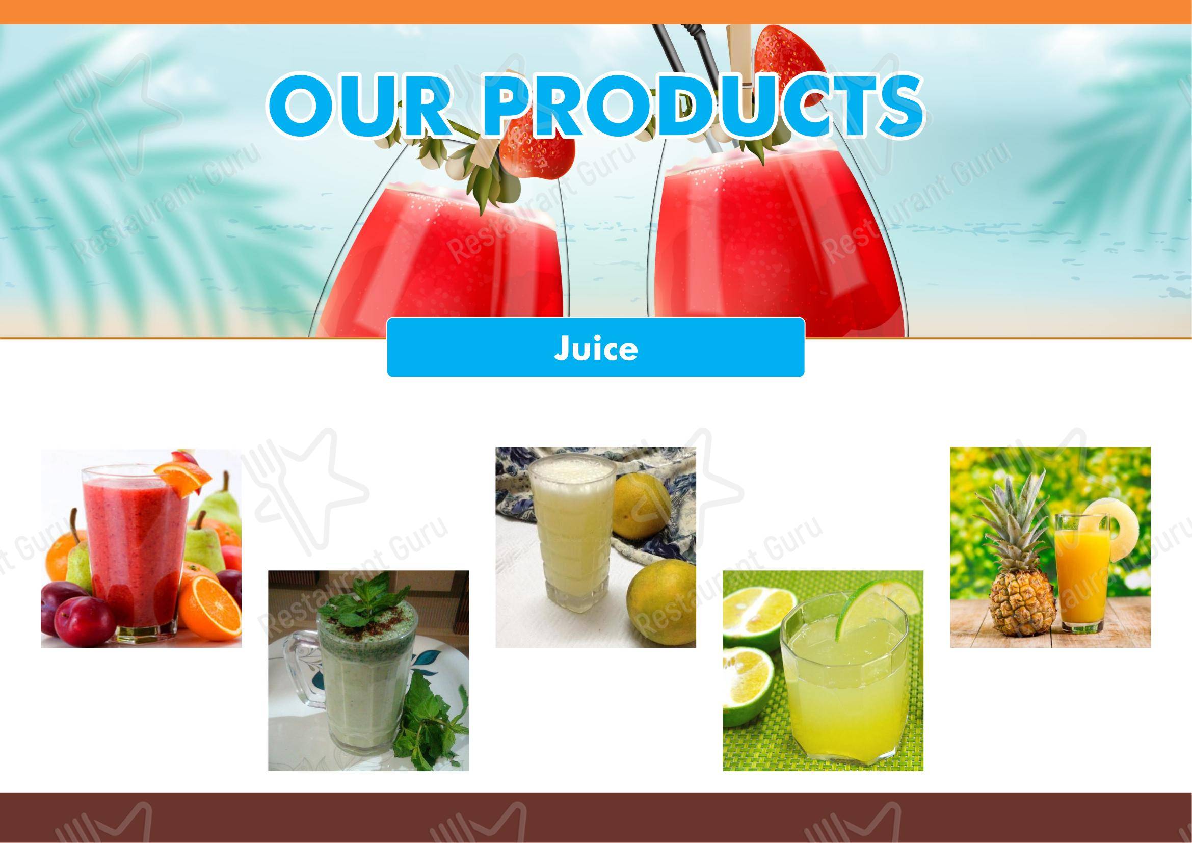 Menu bar for Mr.Coconut Cafe Barbeque And Resturant in Hathras