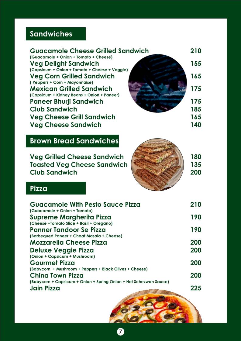 Multi Spice menu