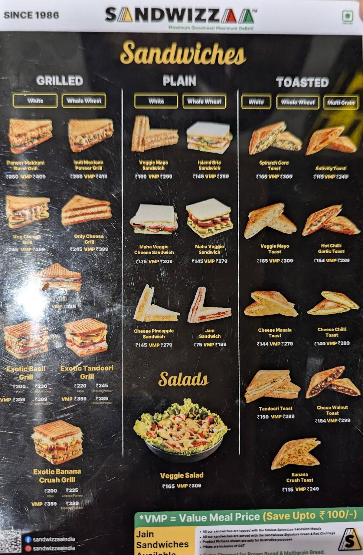 Cheelizza India ka Pizza menu