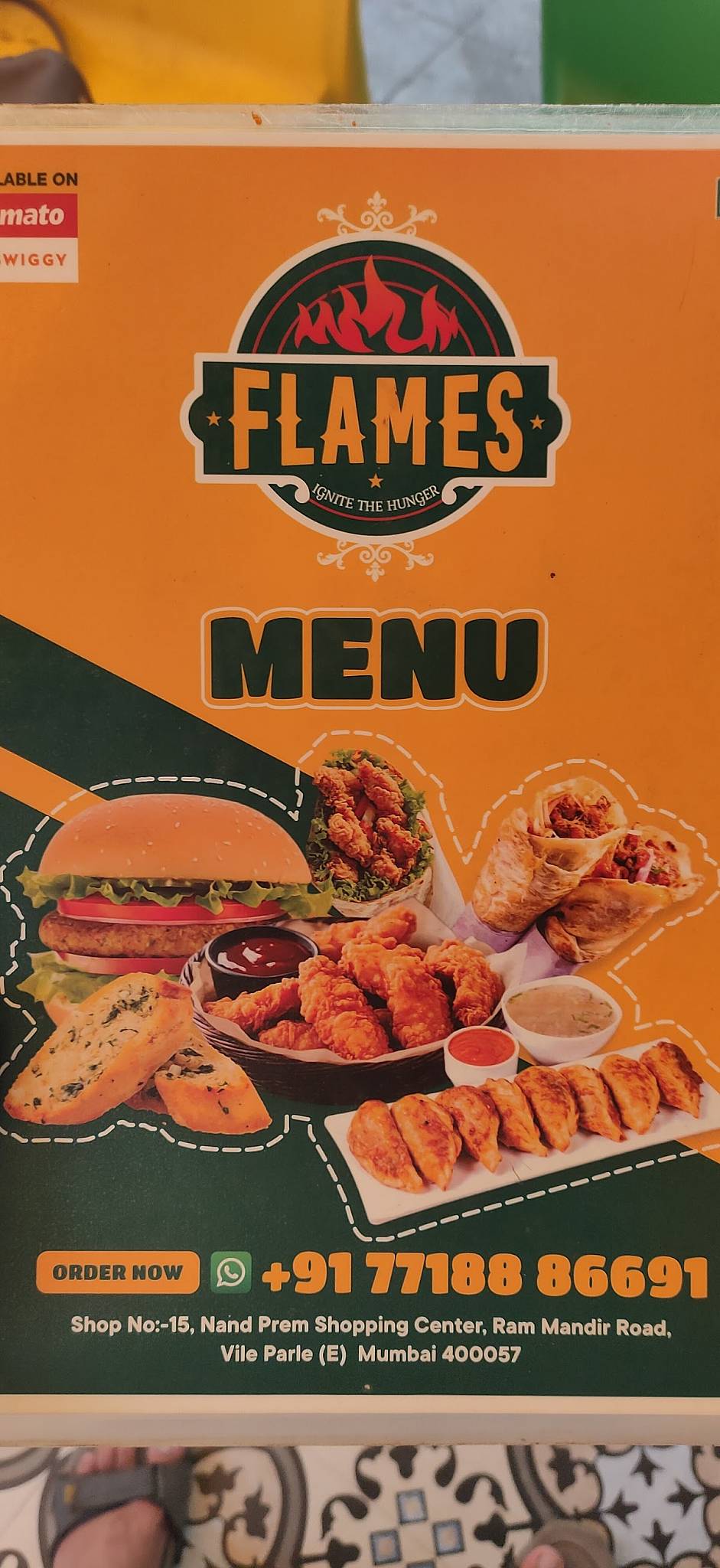 Flambos menu