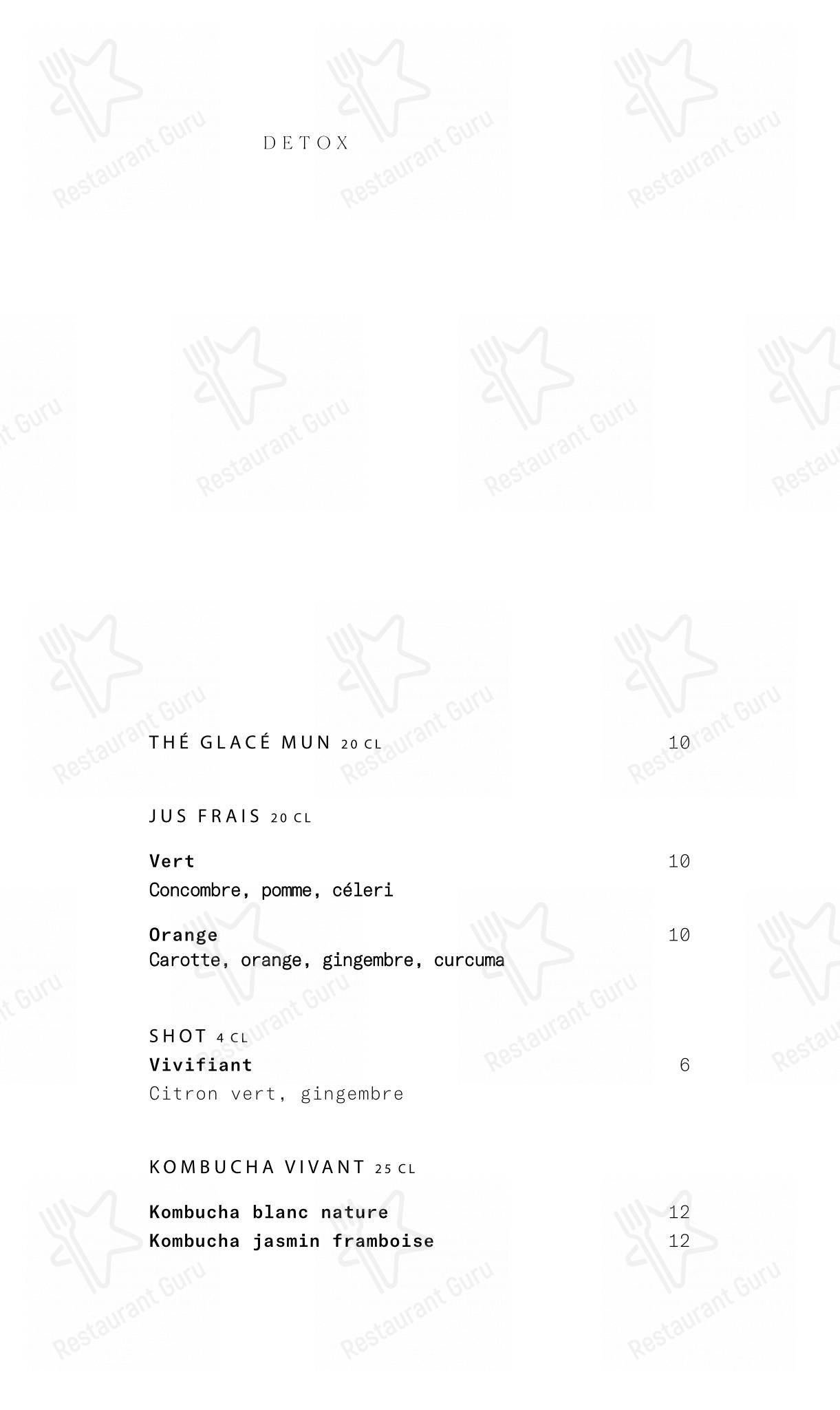 Menu pour Mun - 菜单