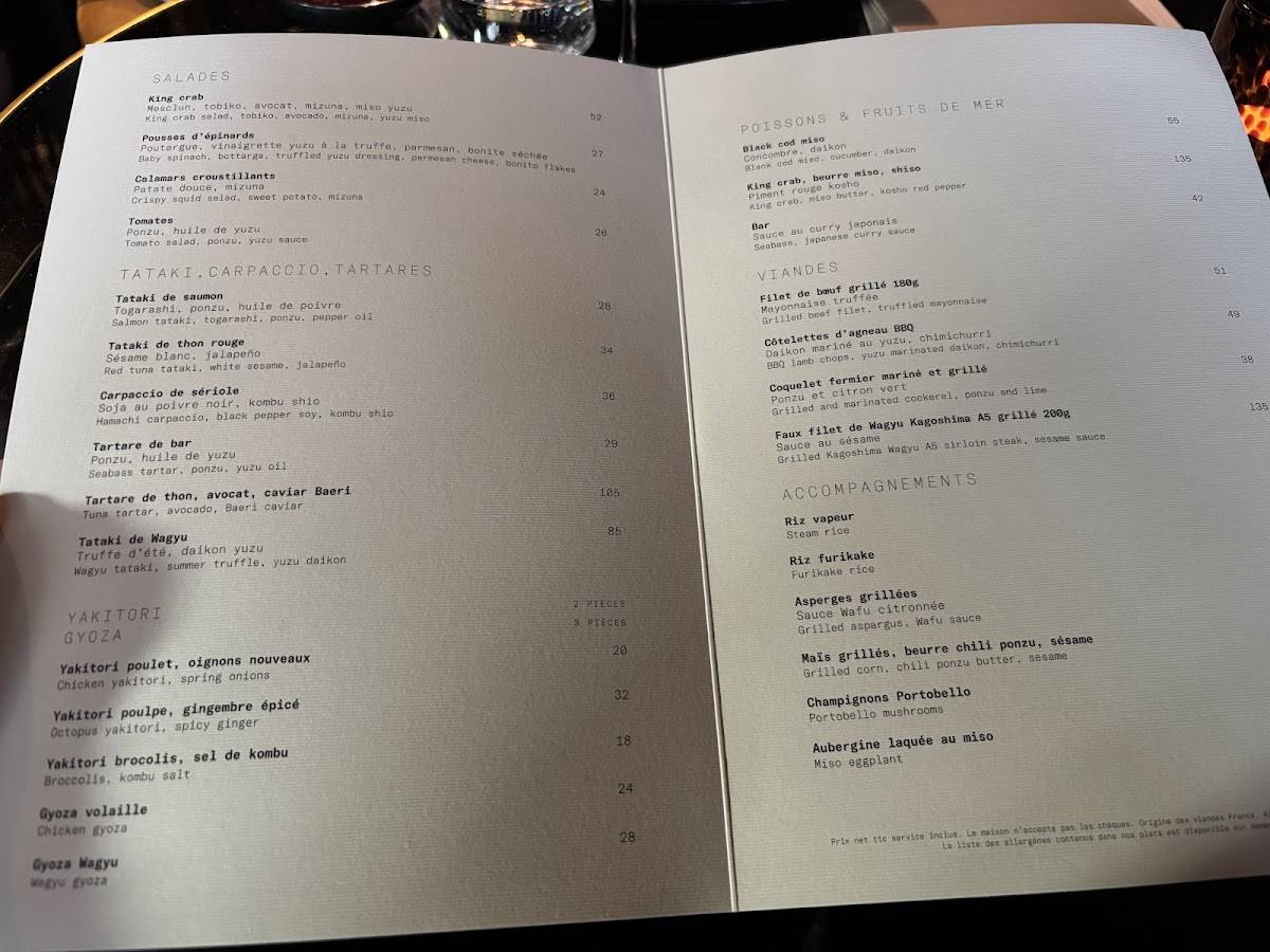 Menu de Mun