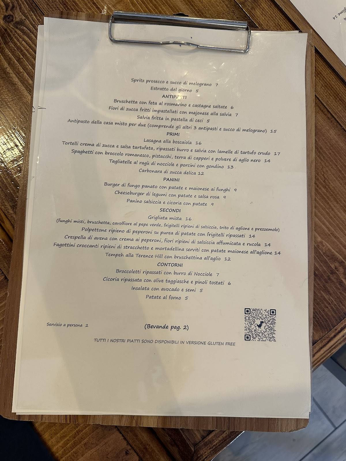 Menu di Status Quo 