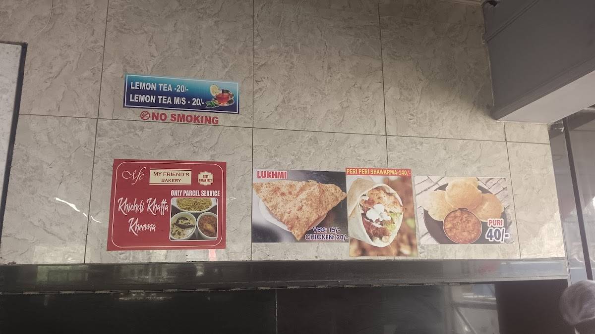 My Friend's Circle Restaurant menu