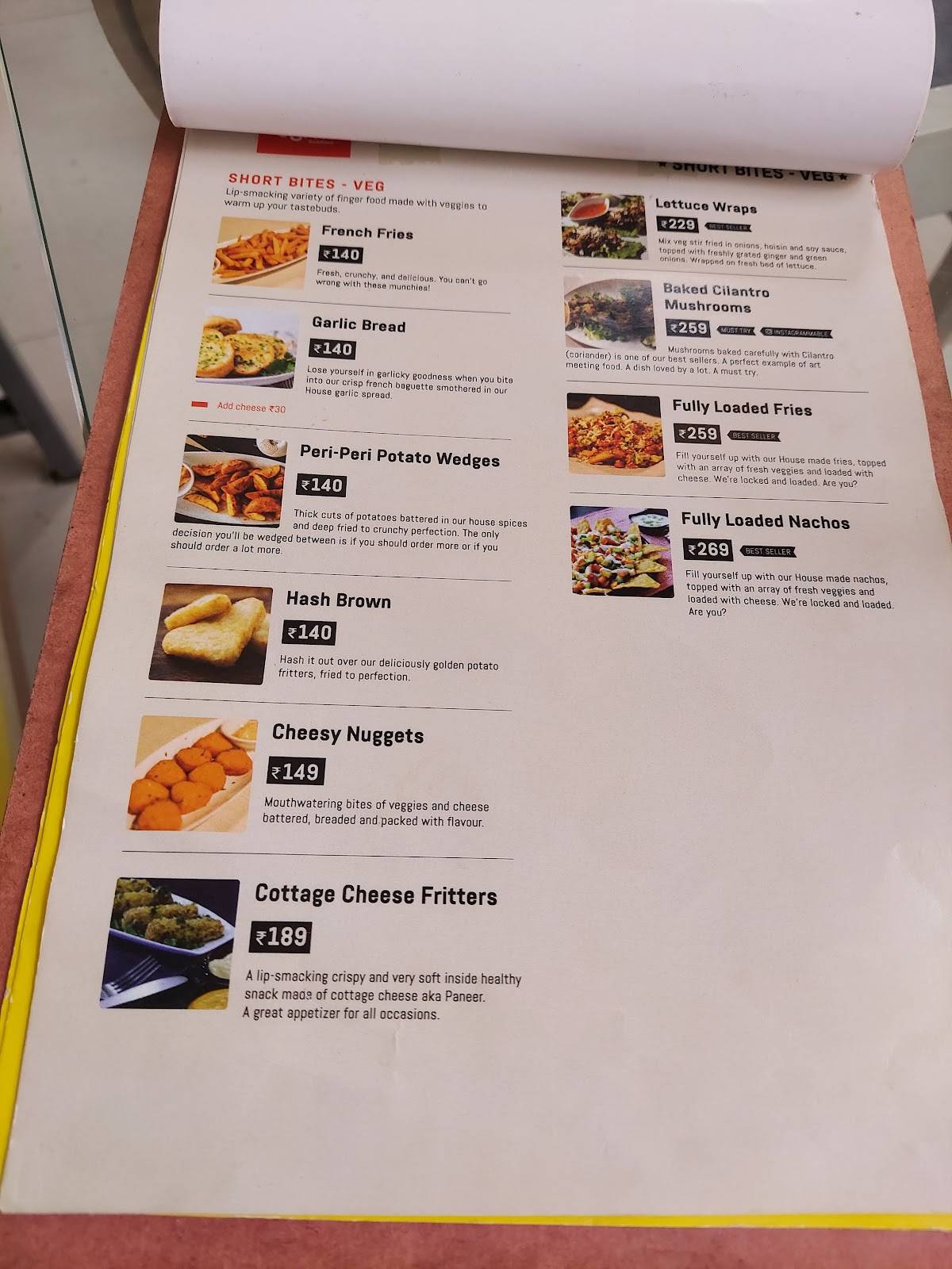 Cuppa Redefined - Mysore's Neighbourhood Cafe & Restaurant menu