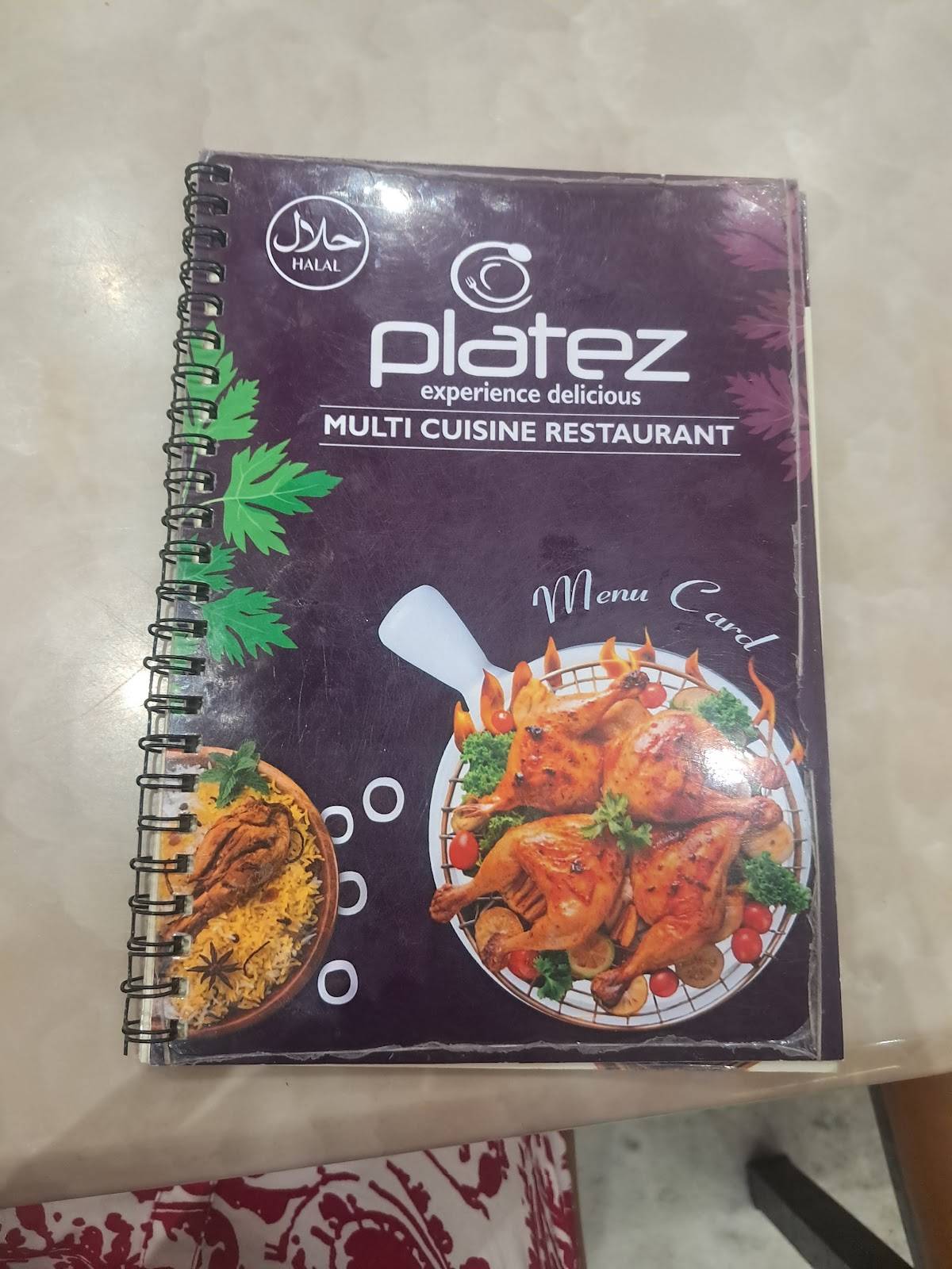 Platez Multicuisine menu
