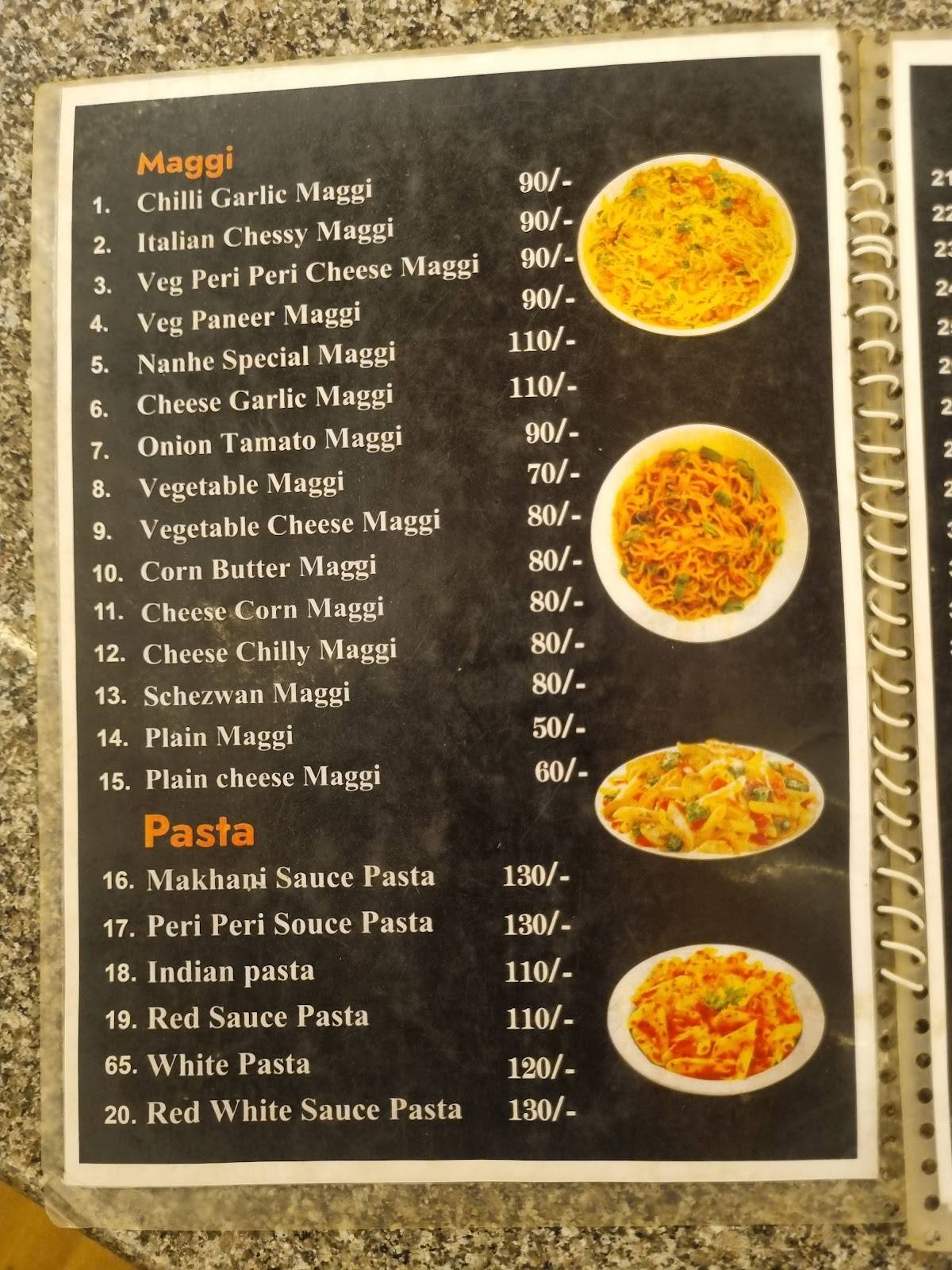 Nanhe Coffee Café Restaurant menu