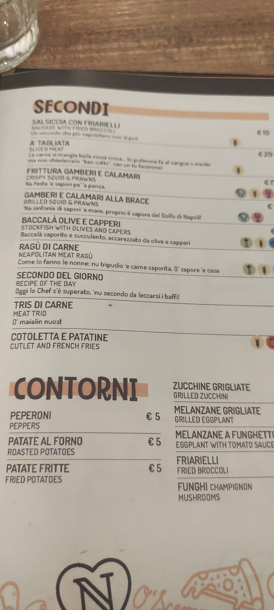 Menu di o' scemo centro storico 