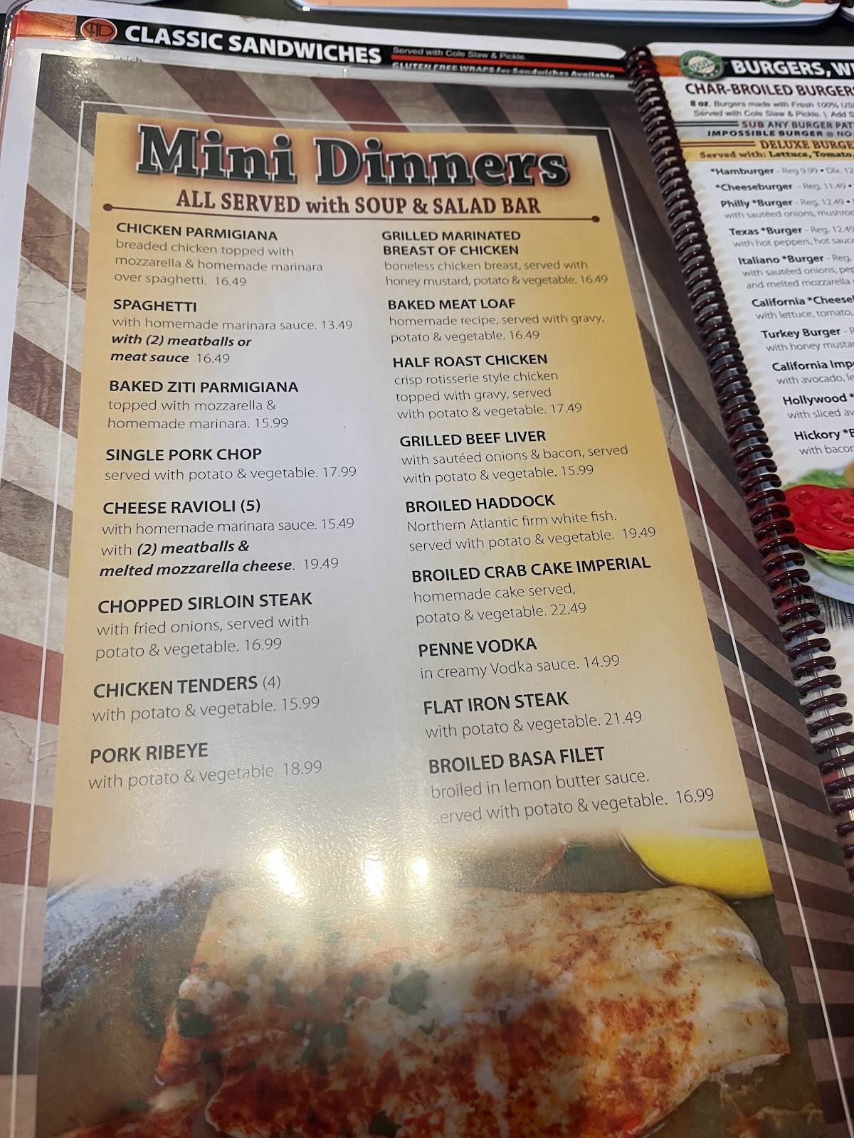 Menu at Nazareth Diner restaurant, Nazareth