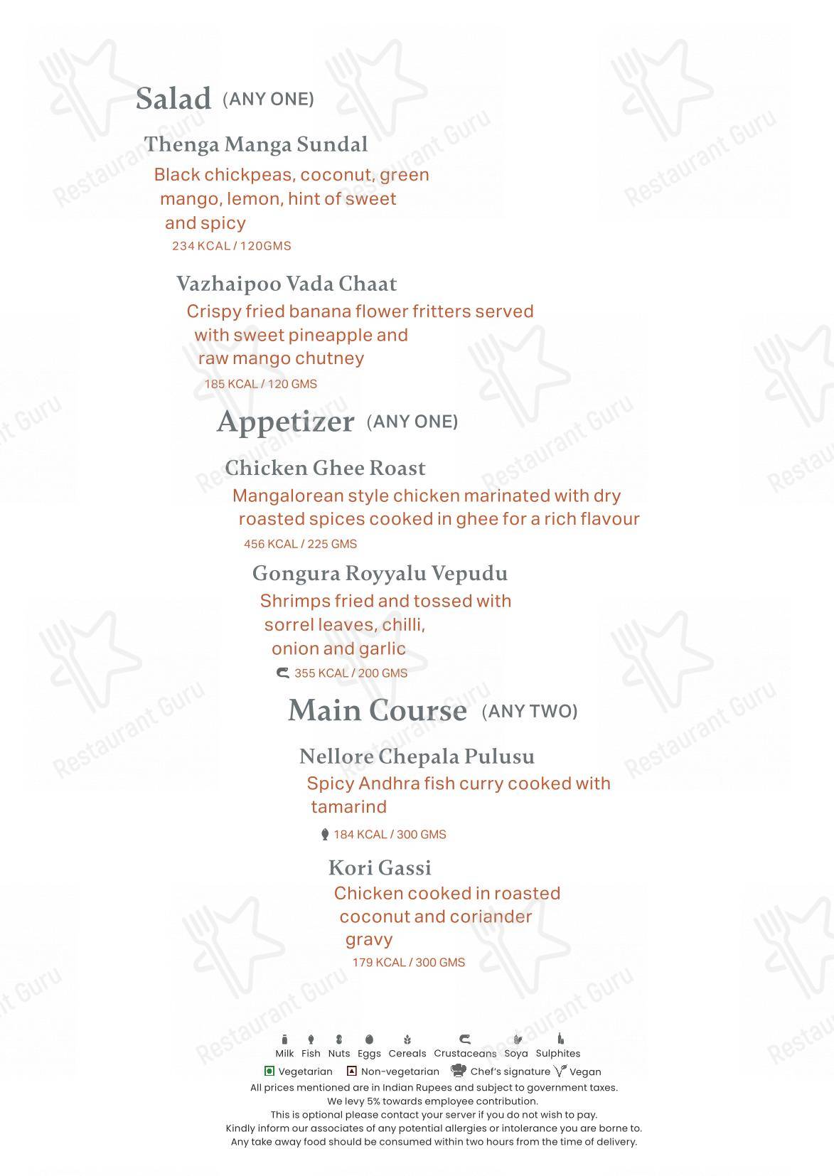 Neer in Bengaluru - Wine Menu
